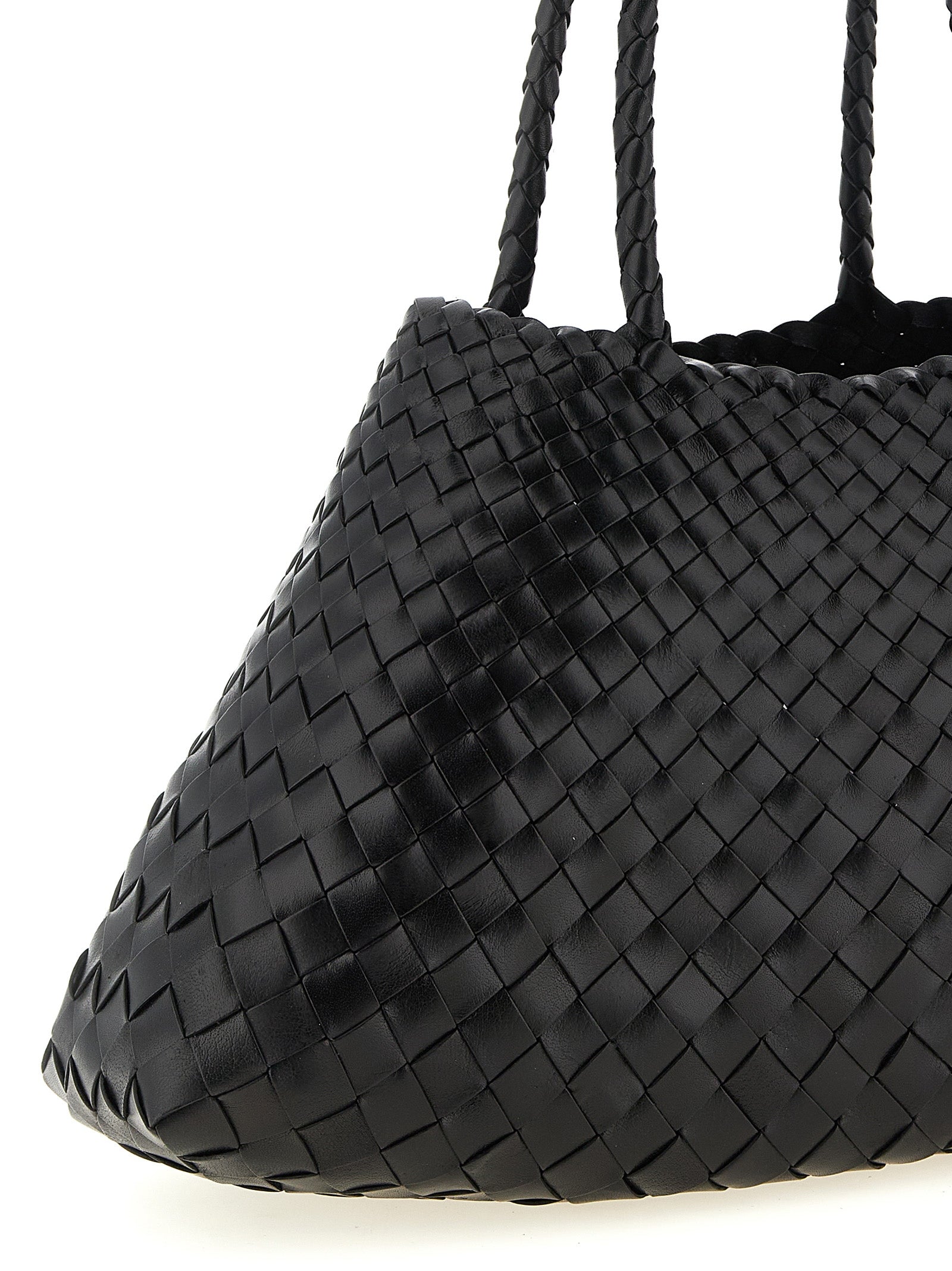 Dragon Diffusion Schwarze Kalbsleder-Schultertasche