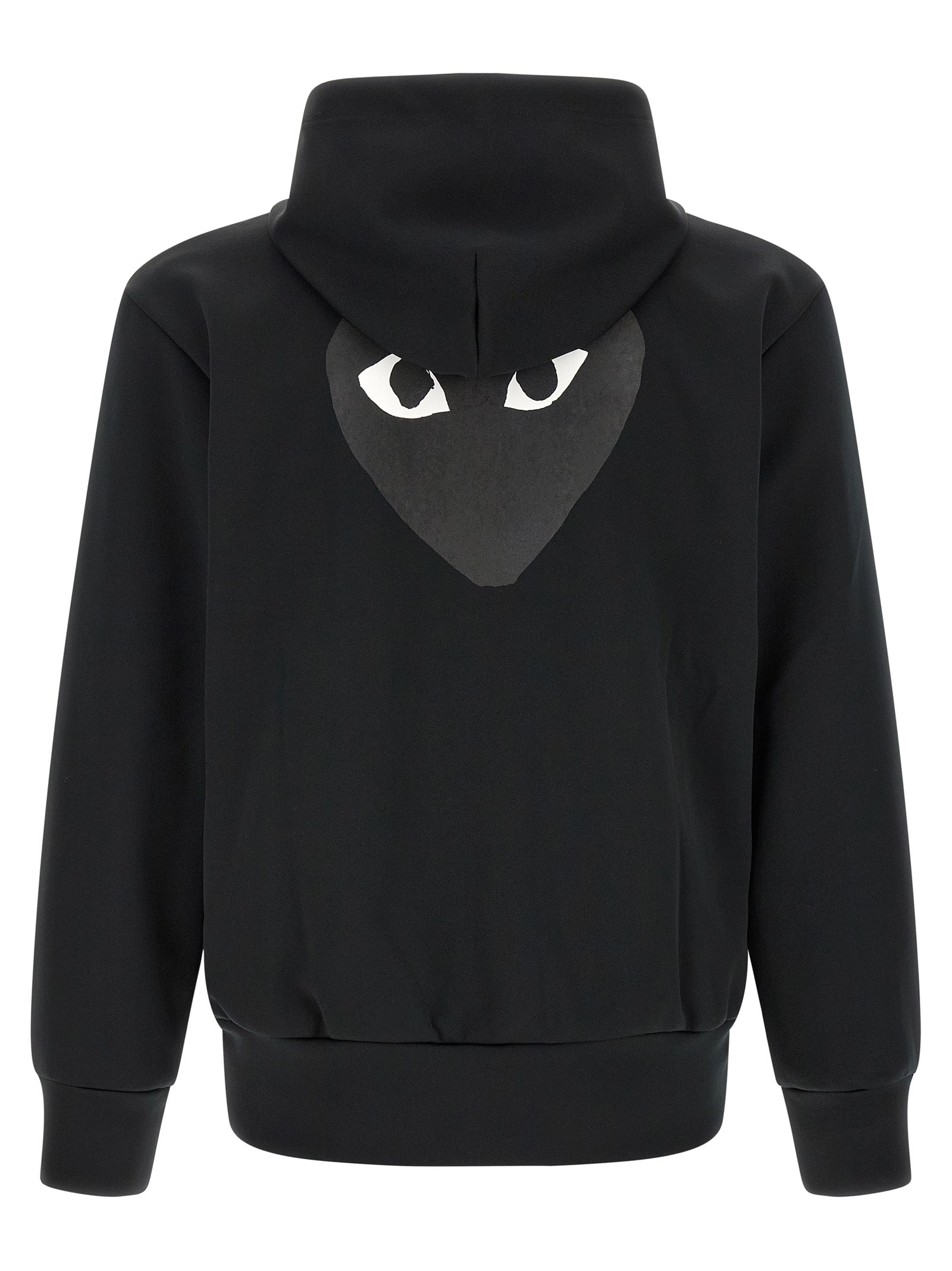 Comme Des Garçons Play Schwarzer Cardigan aus Polyester