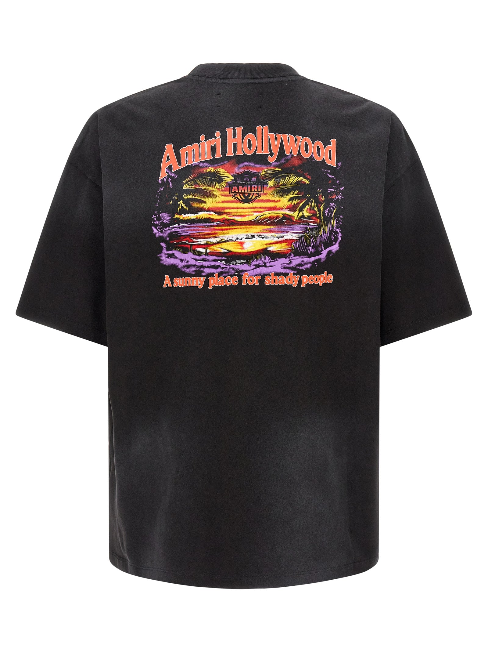 Amiri Schwarzes Baumwoll-T-Shirt