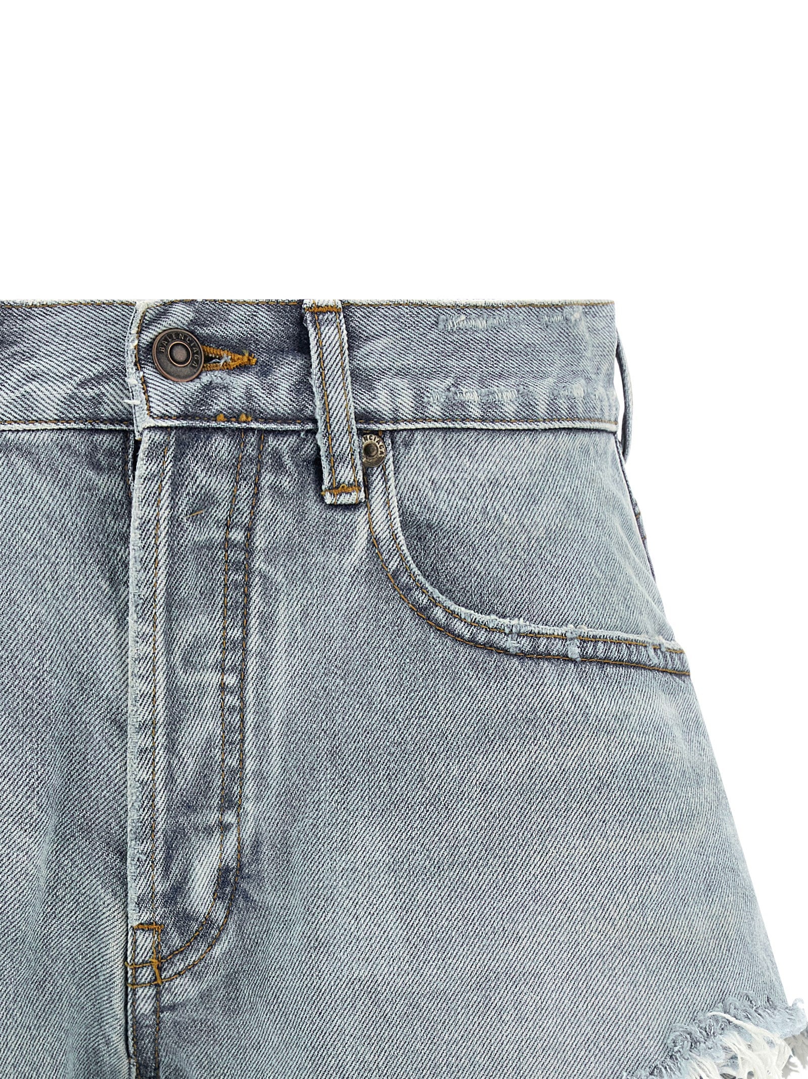 Balenciaga Blaue Baumwoll-Bermudashorts