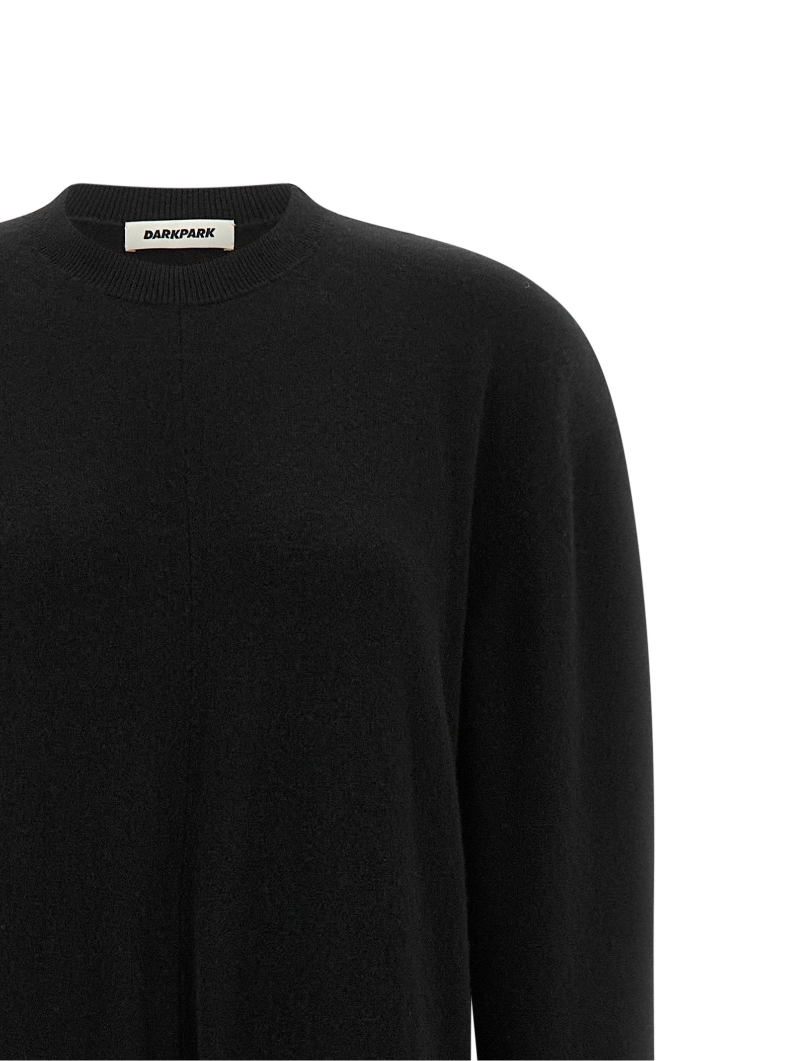 Darkpark Schwarzer Merinowoll-Sweatshirt