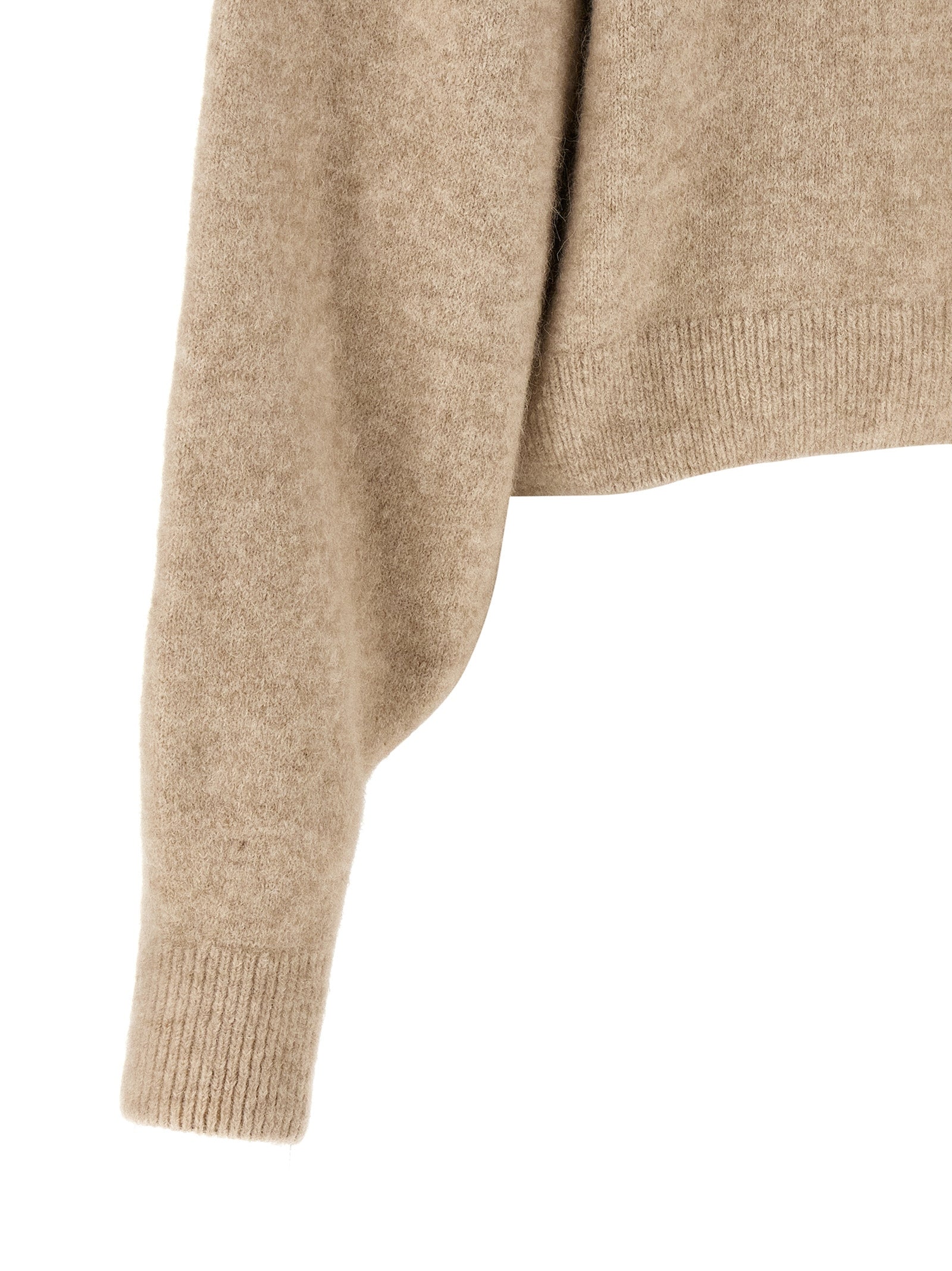 ROTATE BIRGER CHRISTENSEN Beige Wollstrickjacke