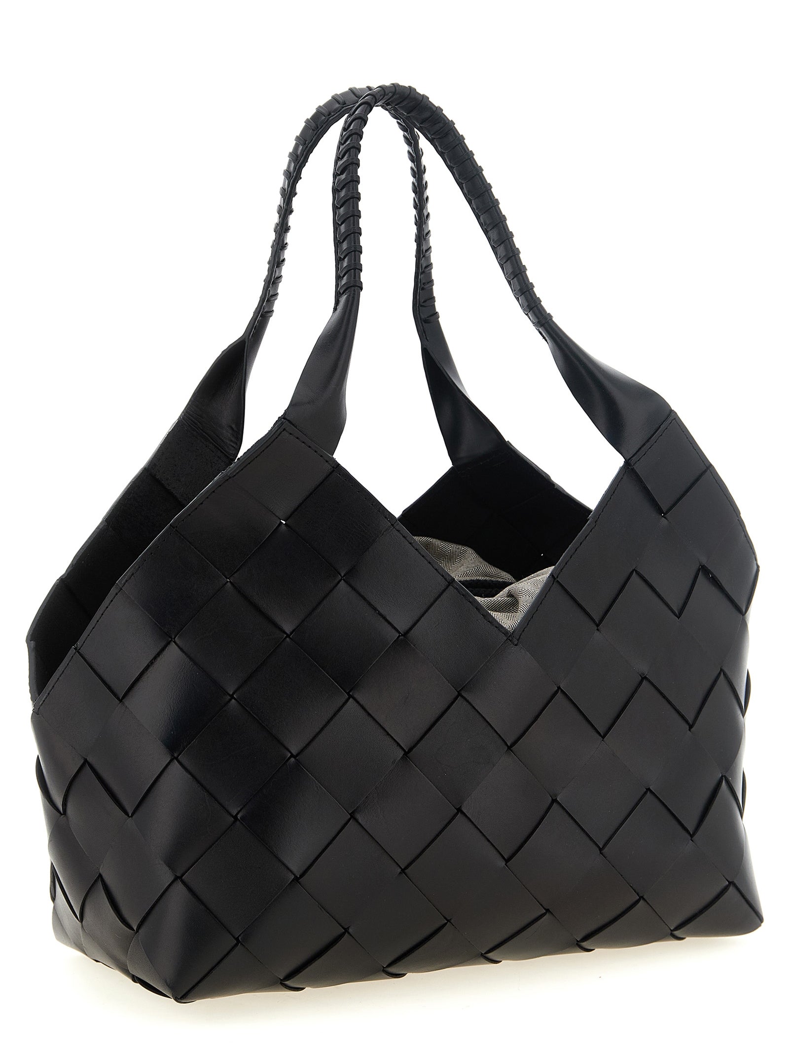 Dragon Diffusion Schwarze Kalbsleder-Schultertasche