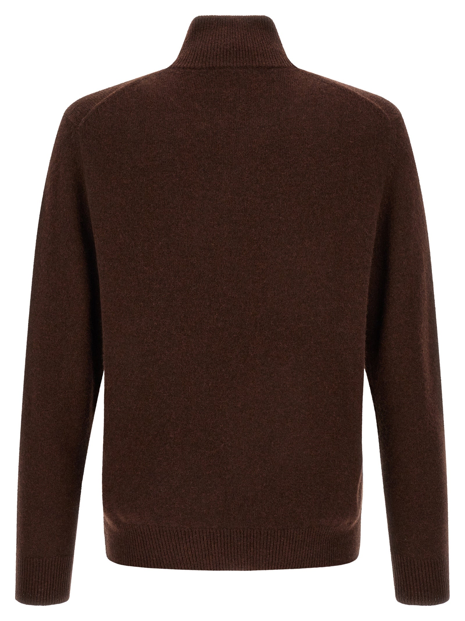 Ballantyne Brauner Kaschmir-Strickjacke