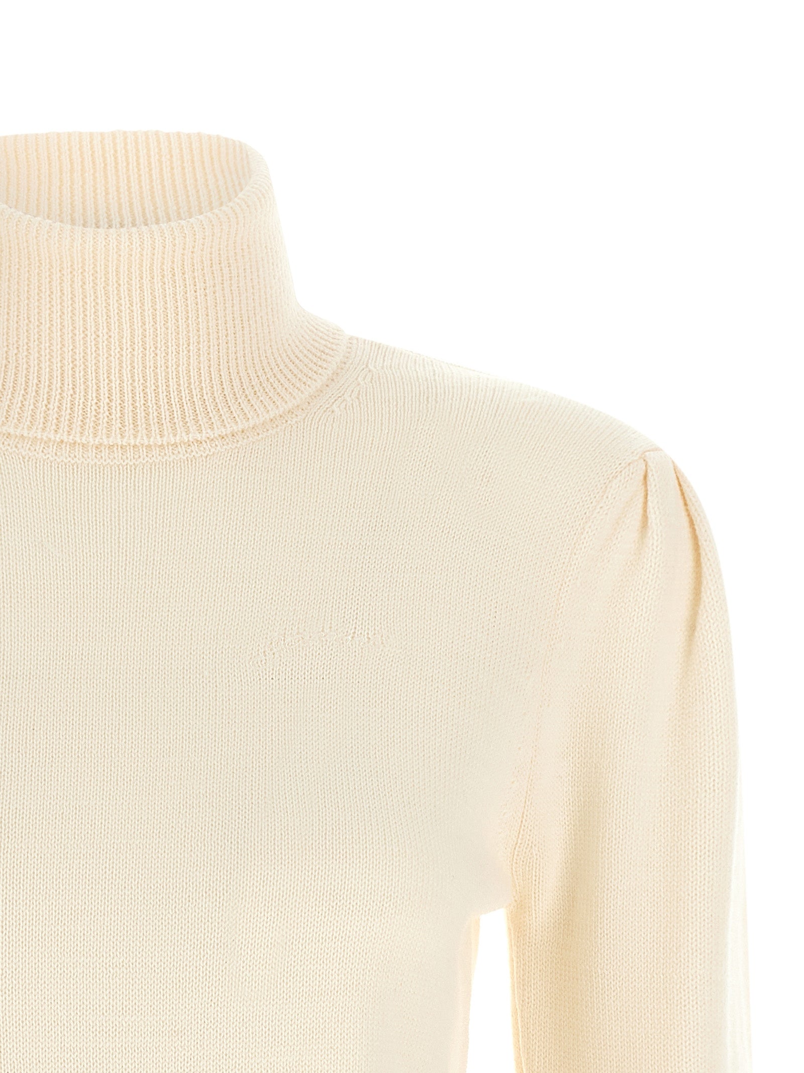 Ganni Cardigan aus weißer Merinowolle