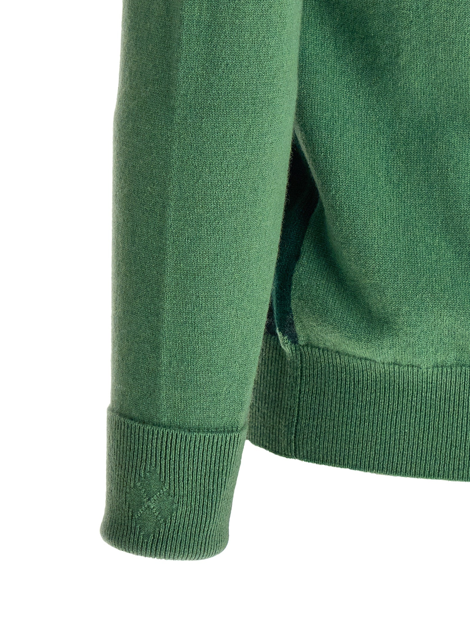 Ballantyne Zweifarbige Kaschmir-Strickjacke