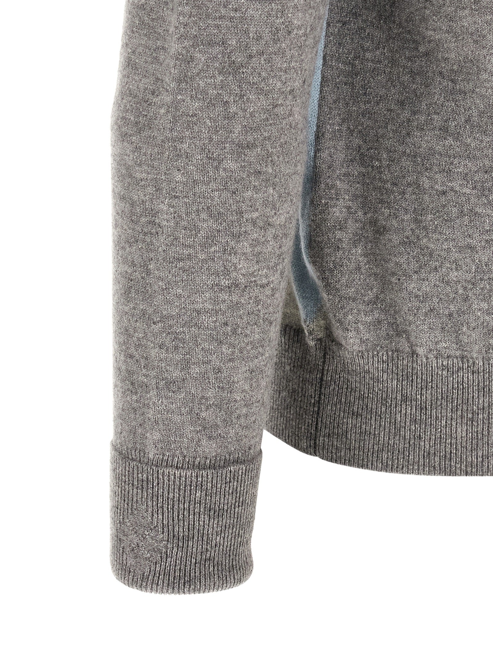 Ballantyne Grauer Kaschmir-Strickjacke