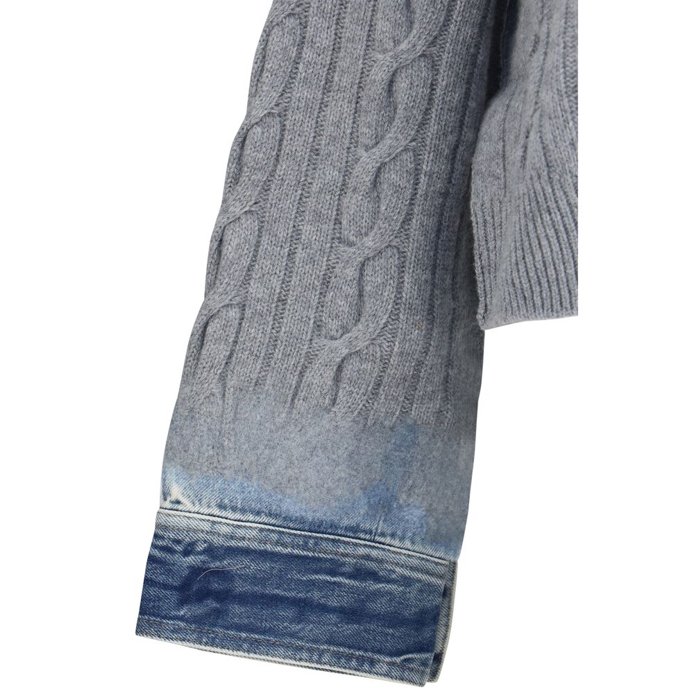 Haikure Grauer Oves Aries Wollpullover