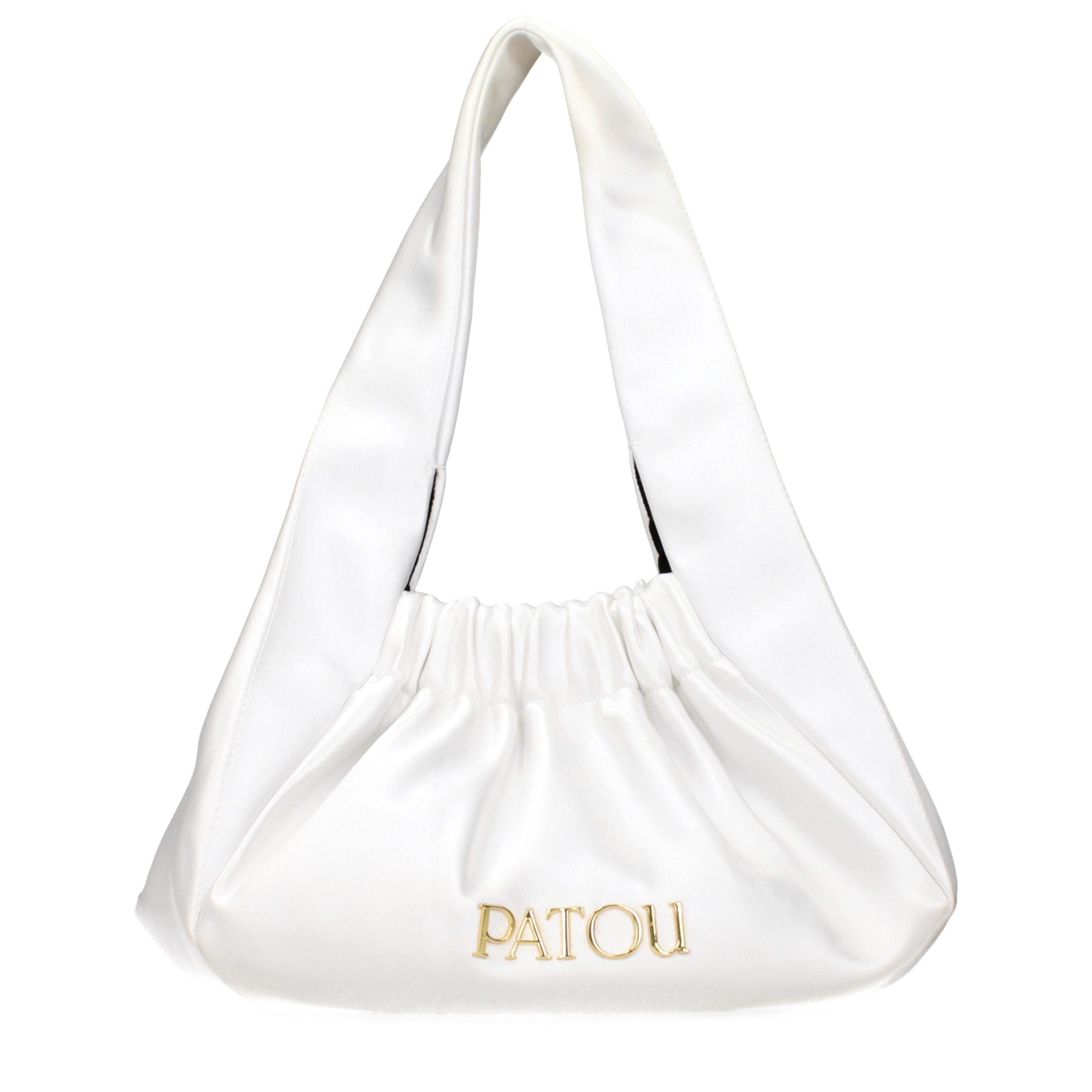 Patou Weiße Stoffhandtasche