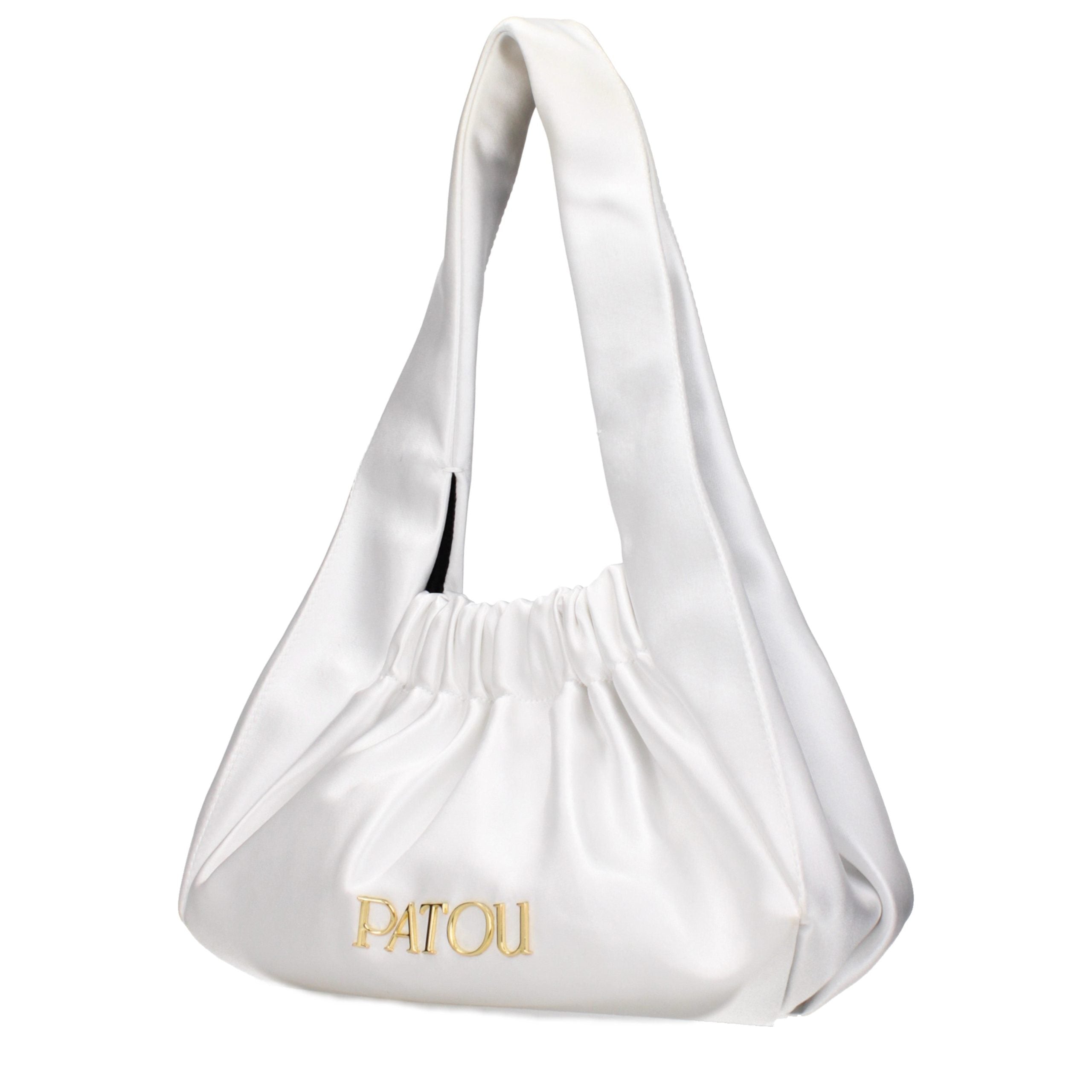 Patou Weiße Stoffhandtasche