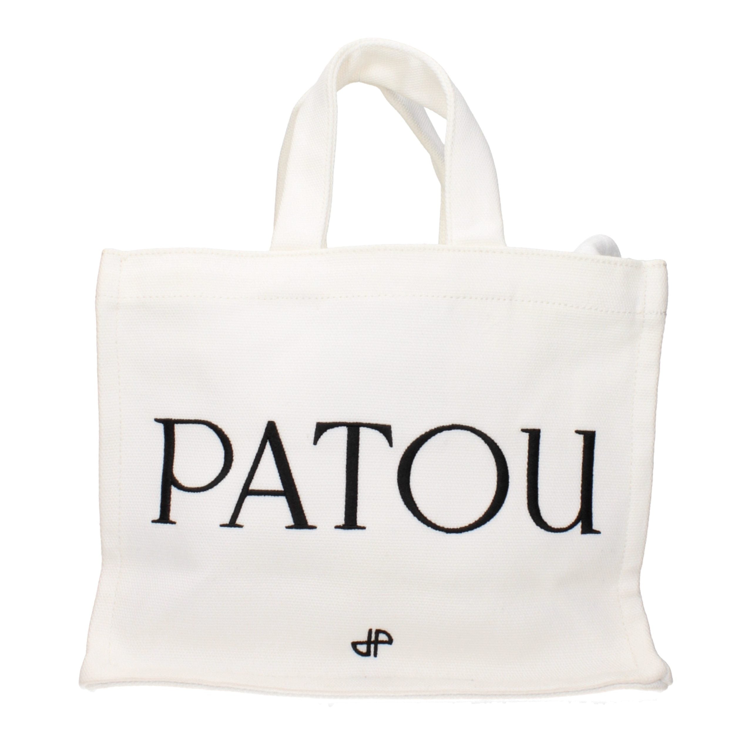 Patou Weiße Stoffhandtasche