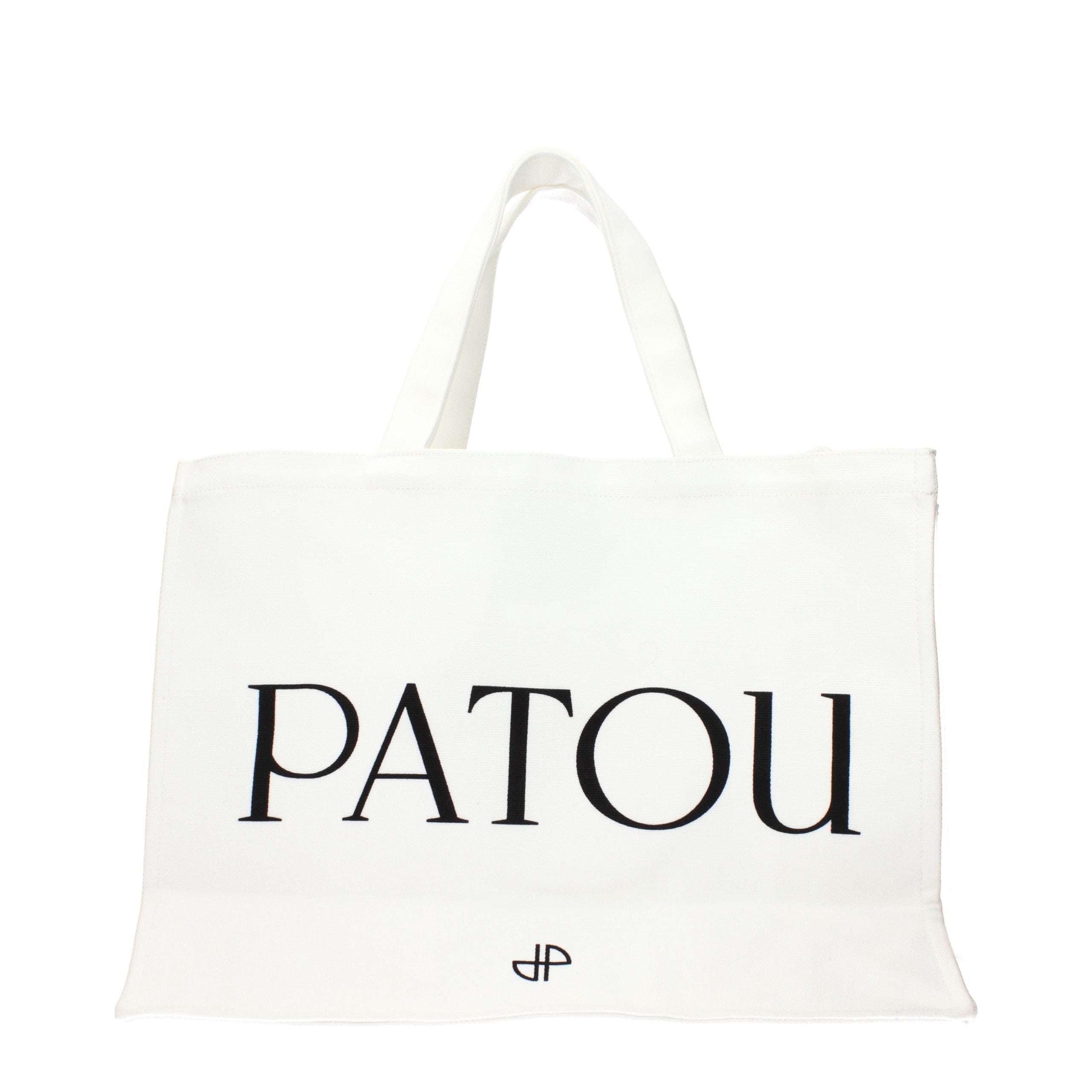 Patou Weiße Stoffhandtasche