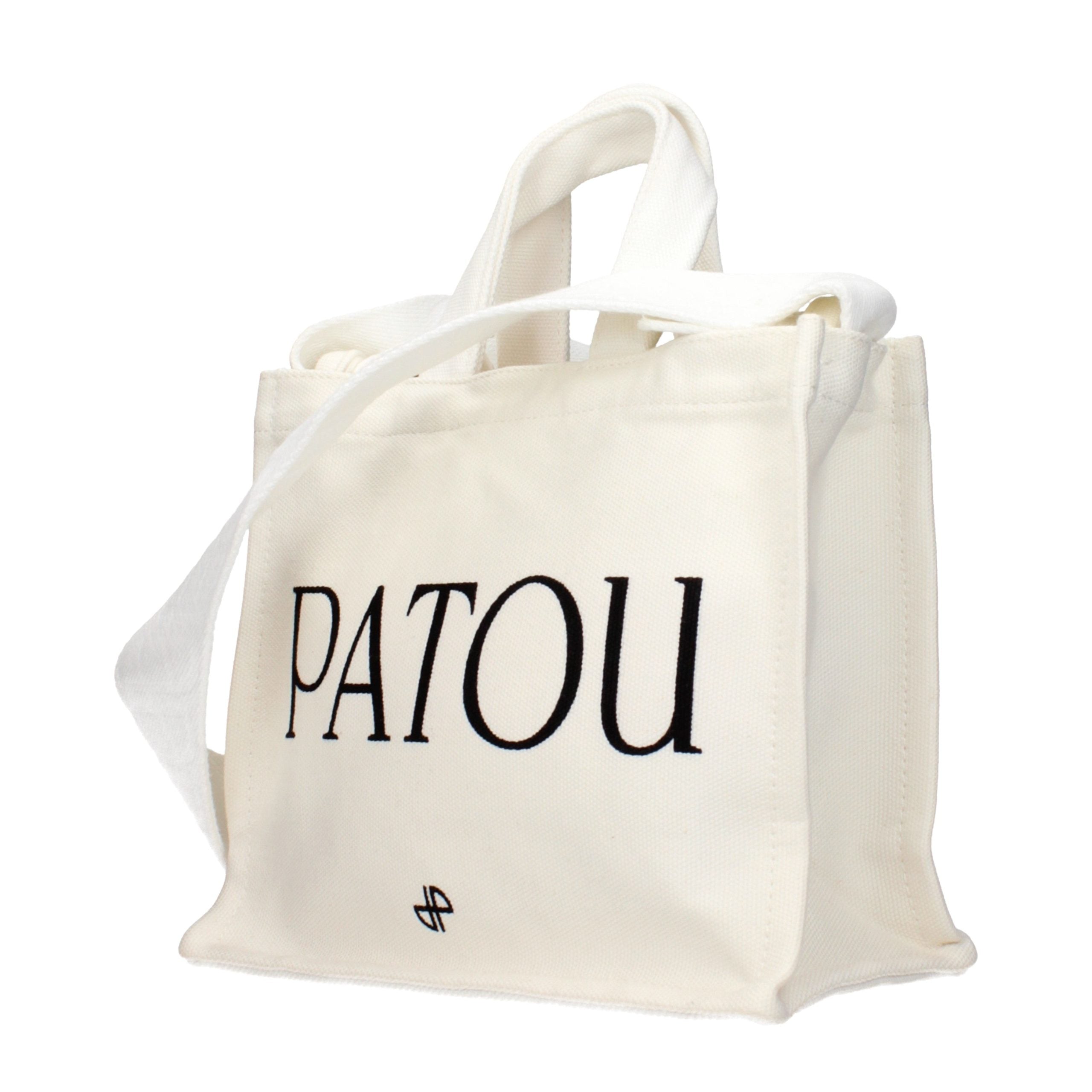 Patou Weiße Baumwoll-Handtasche