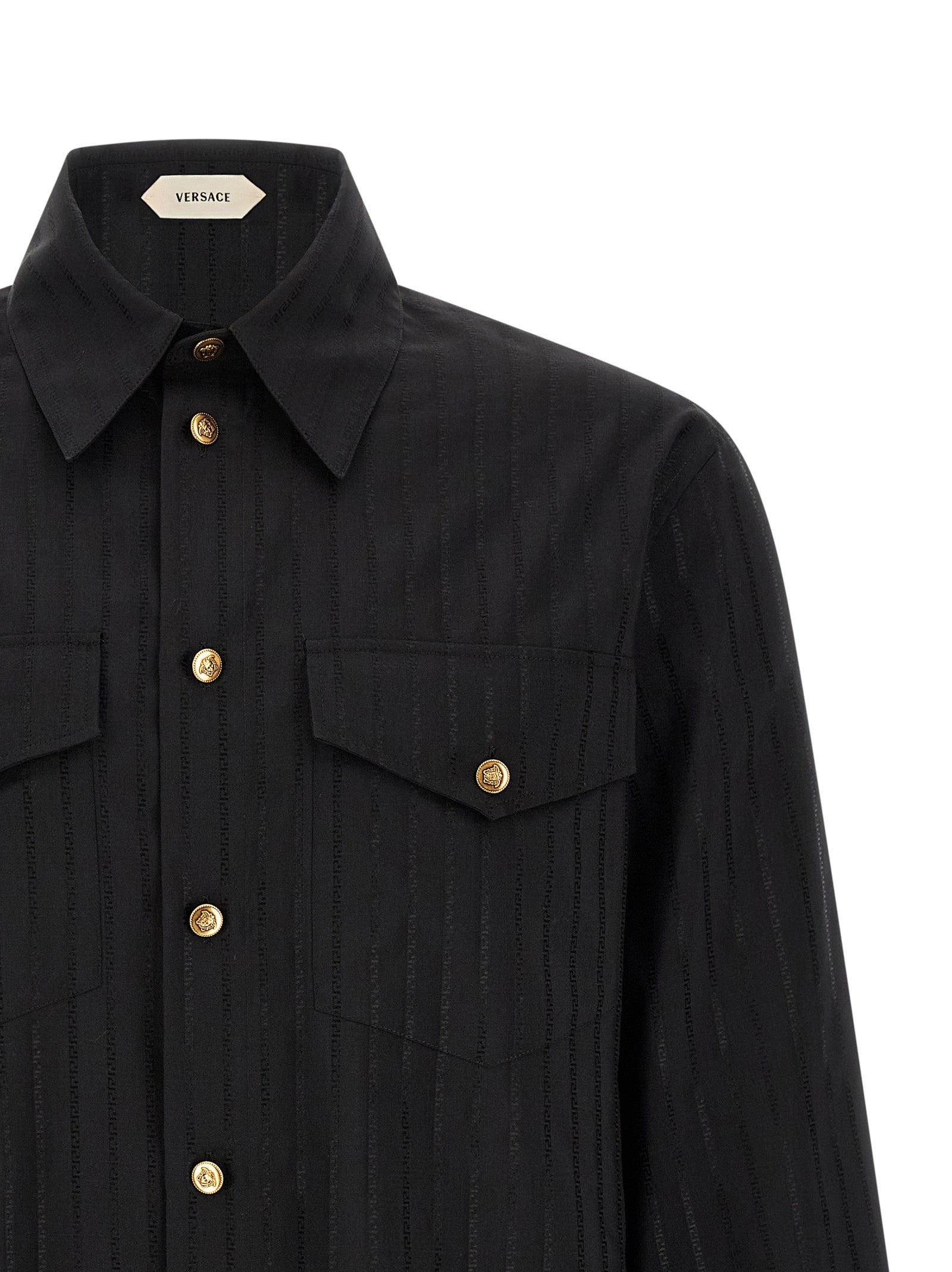 Versace Schwarze Baumwollbluse