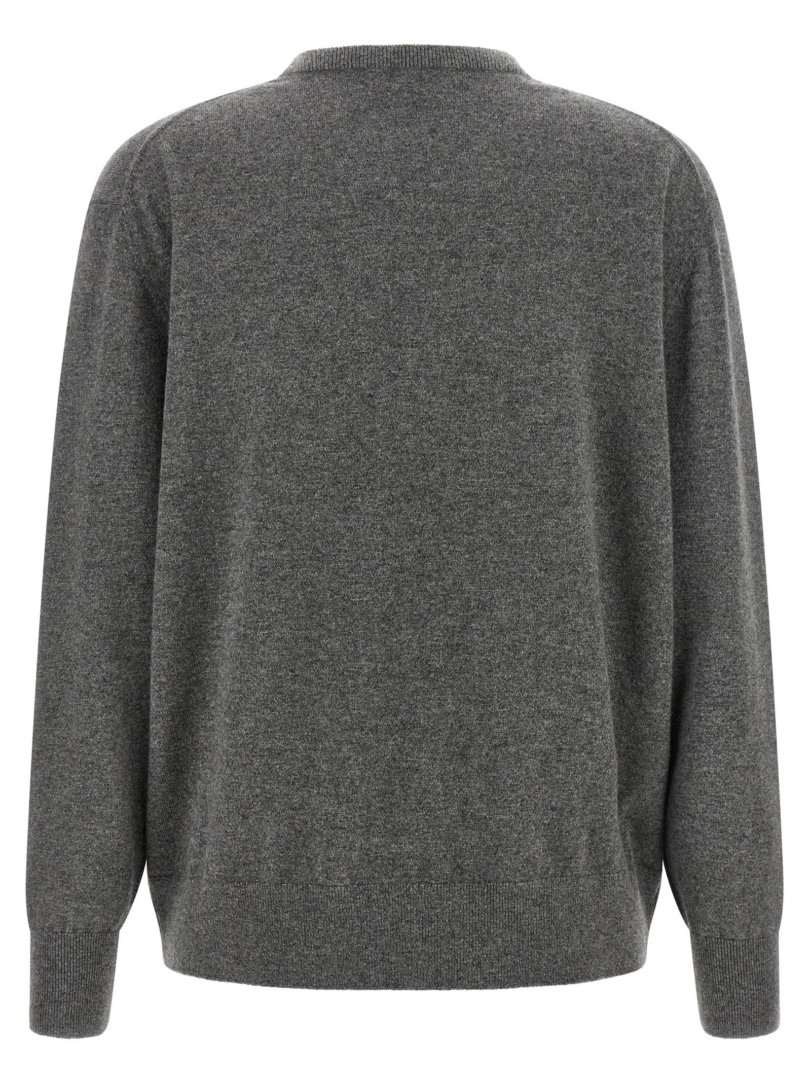 Dries Van Noten Grauer Kaschmir-Strickjacke