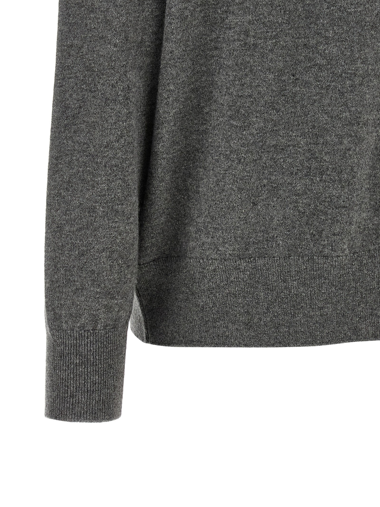 Dries Van Noten Grauer Kaschmir-Strickjacke