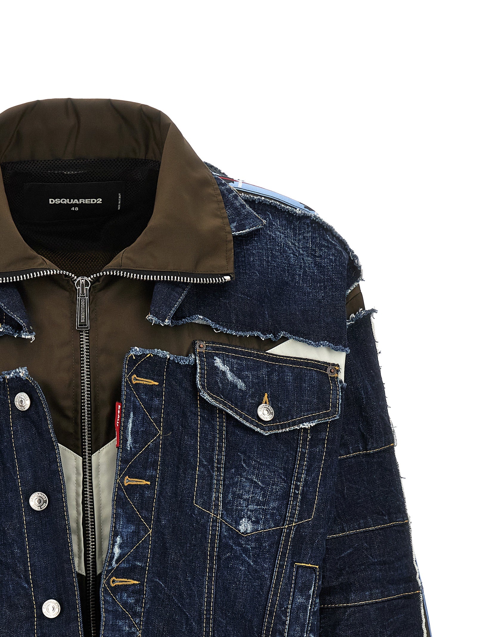 Dsquared² Blaue Jeansjacke aus Baumwolle