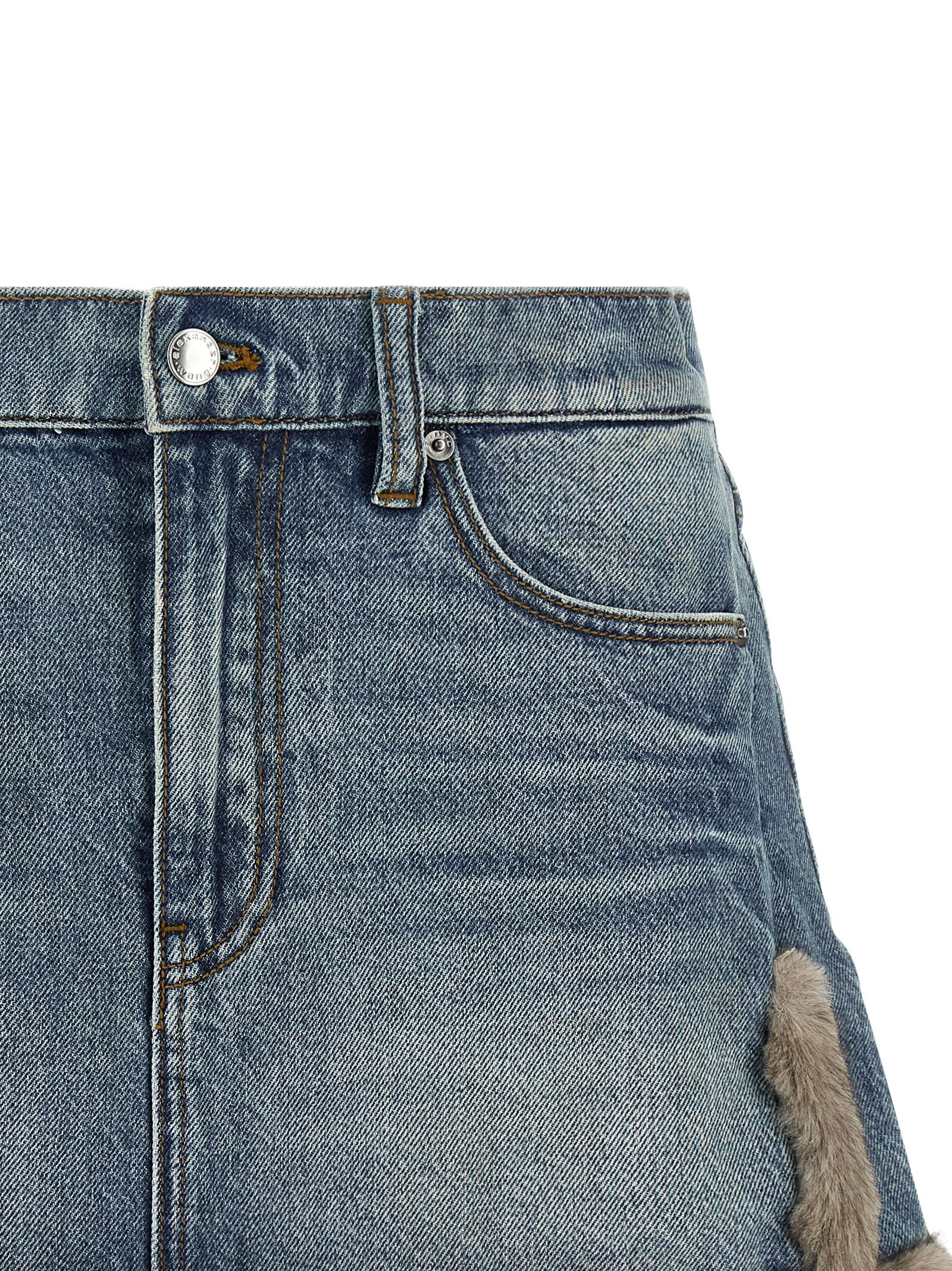 DENIM X ALEXANDER WANG Blauer Baumwoll-Maxirock