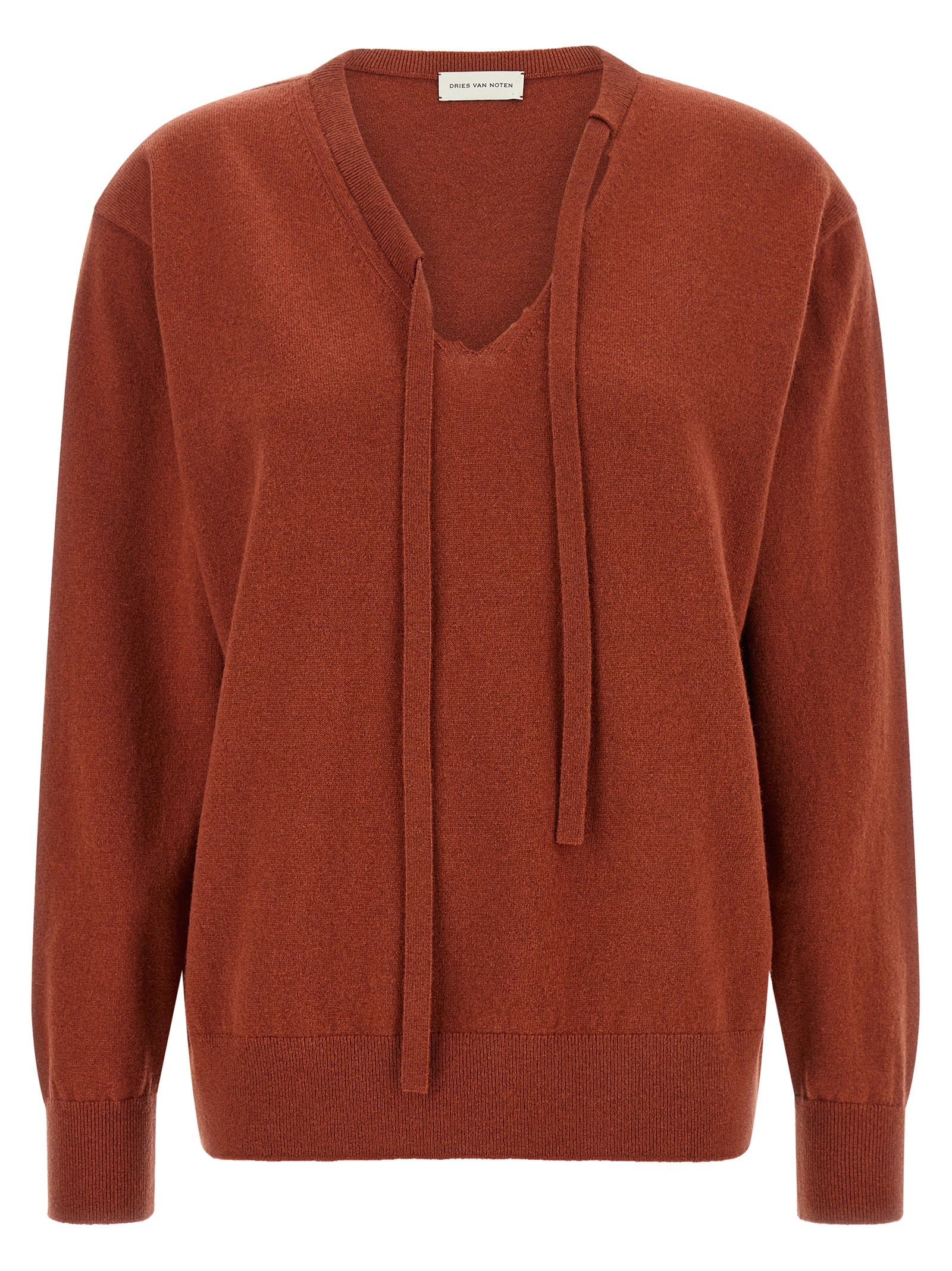 Dries Van Noten Roter Kaschmir-Cardigan