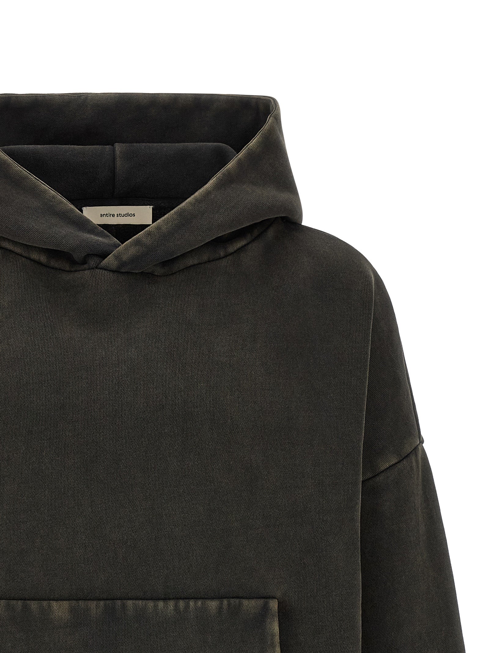 Entire Studios Schwarzer Baumwoll-Sweatshirt
