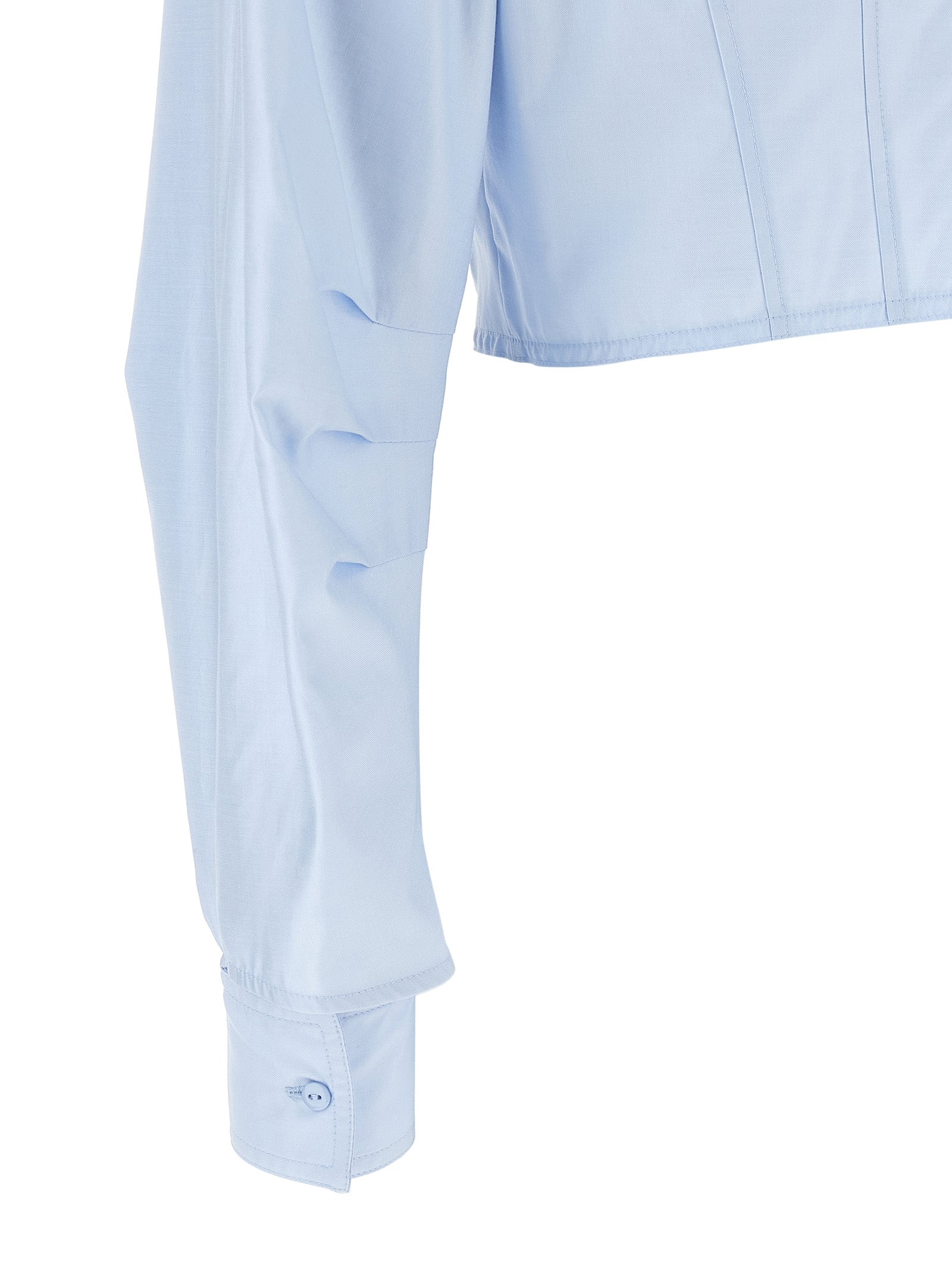 Elisabetta Franchi Blaue Baumwollbluse
