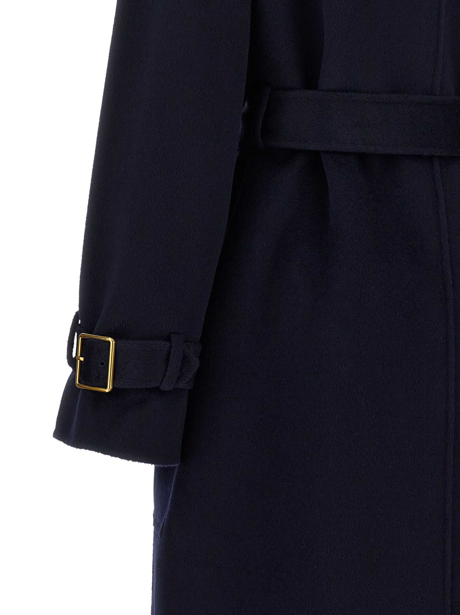 Elisabetta Franchi Blauer Wollmantel