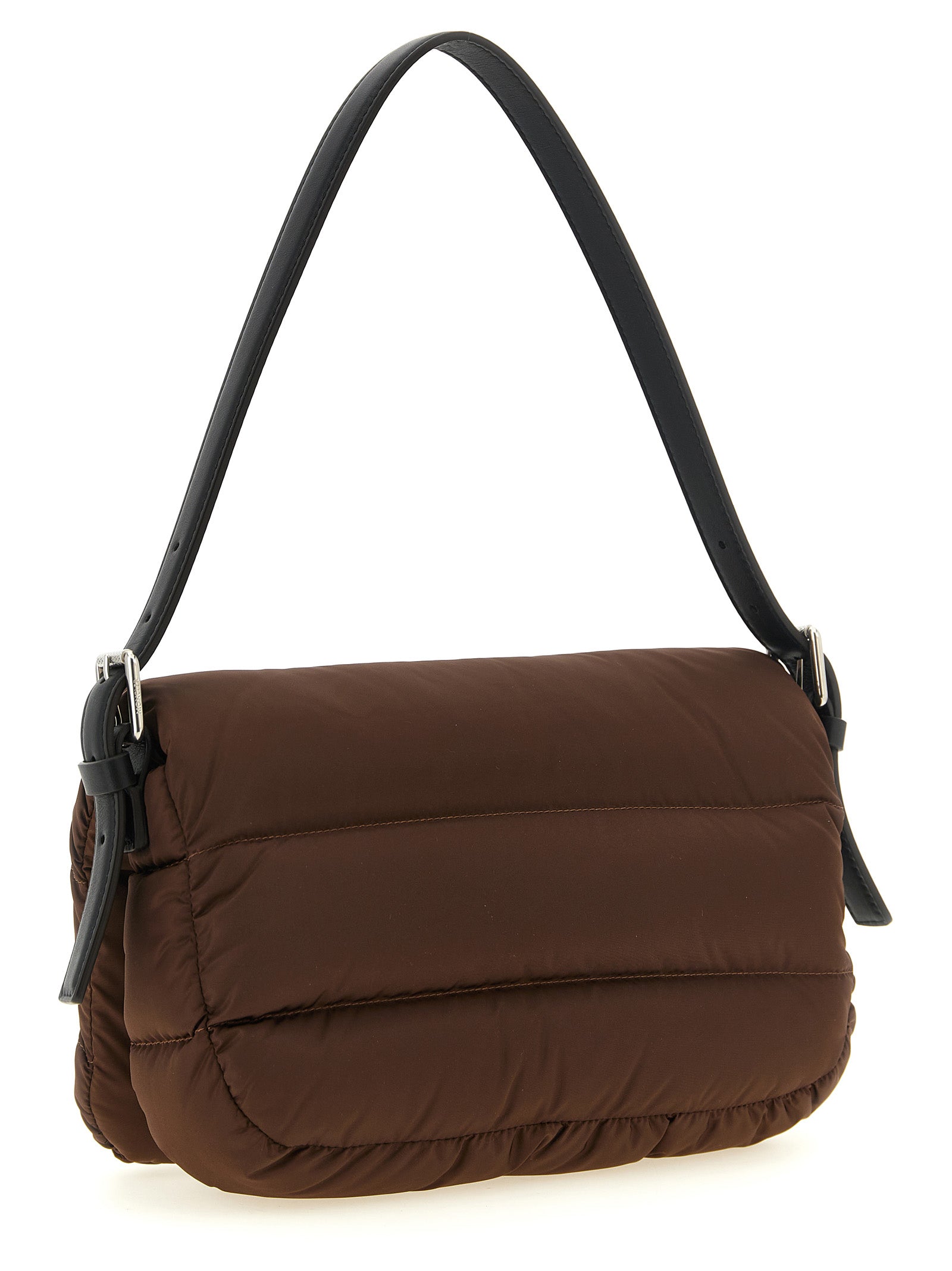 Moncler Schultertasche aus braunem Polyamid