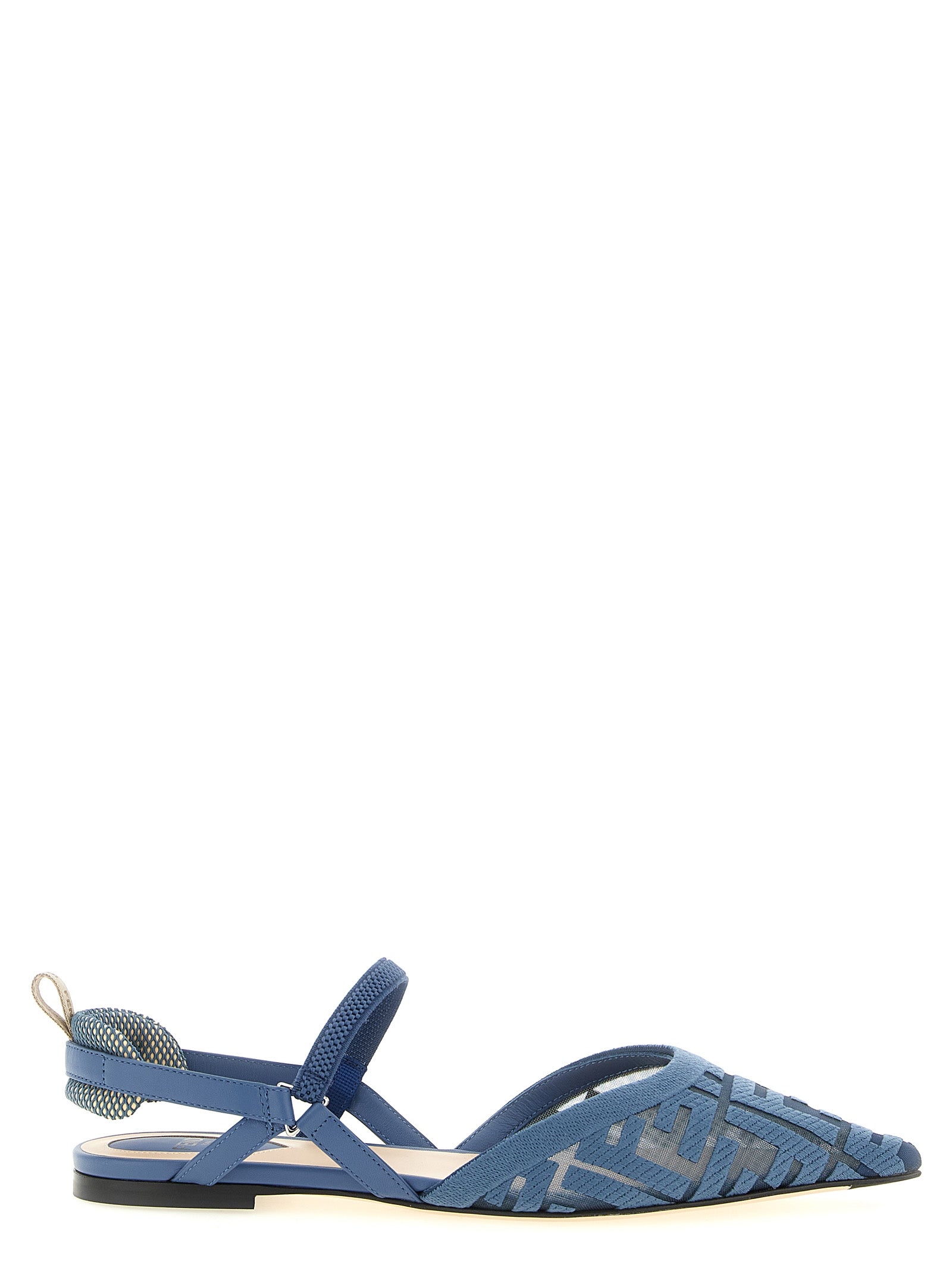 Fendi Blaue Sandalen aus Polyamid