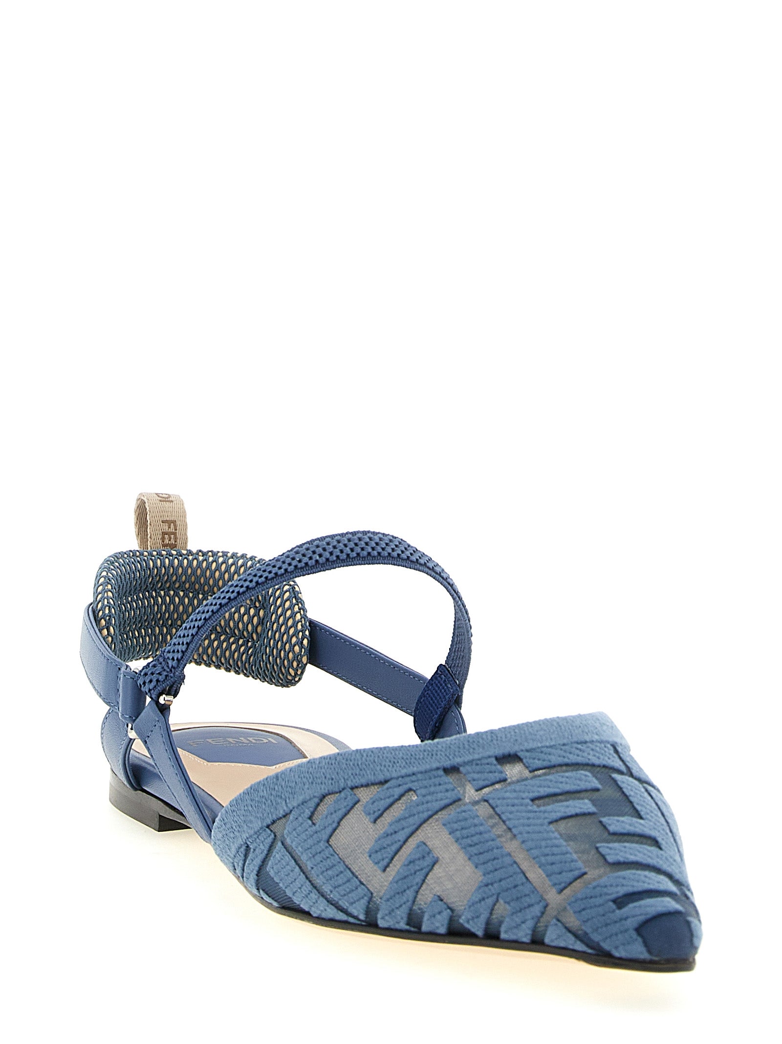 Fendi Blaue Sandalen aus Polyamid