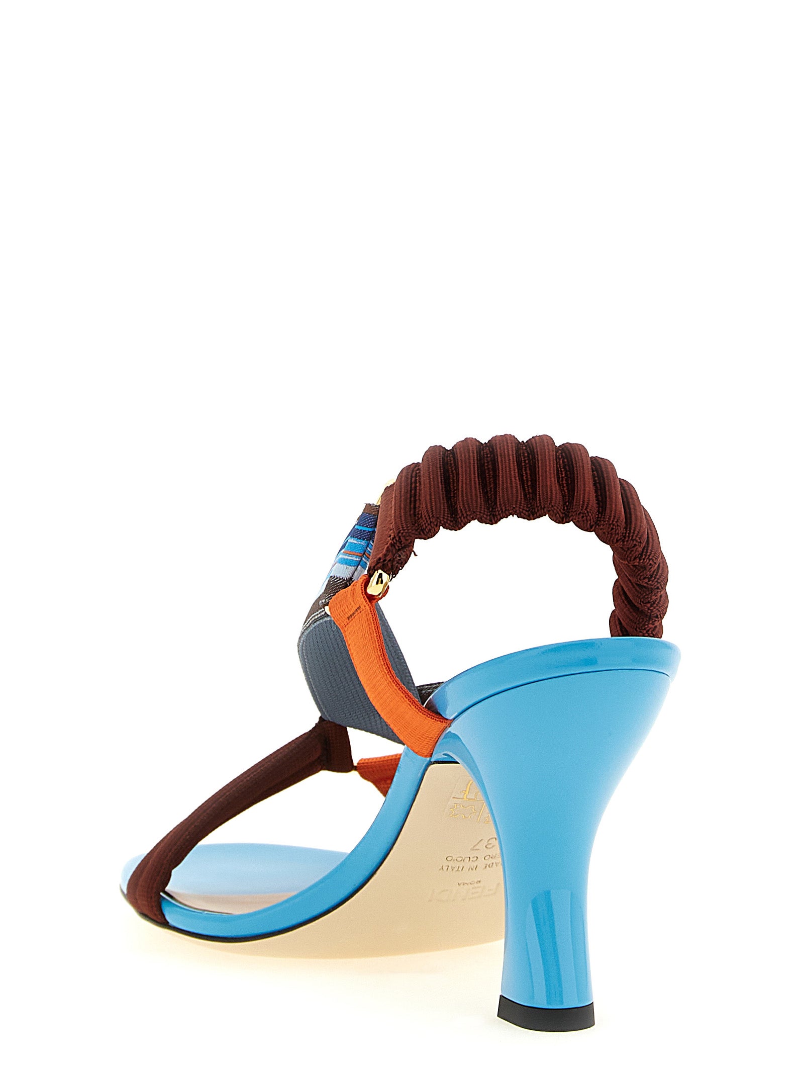 Fendi Sandale Colibrì aus Viskose in Multicolor