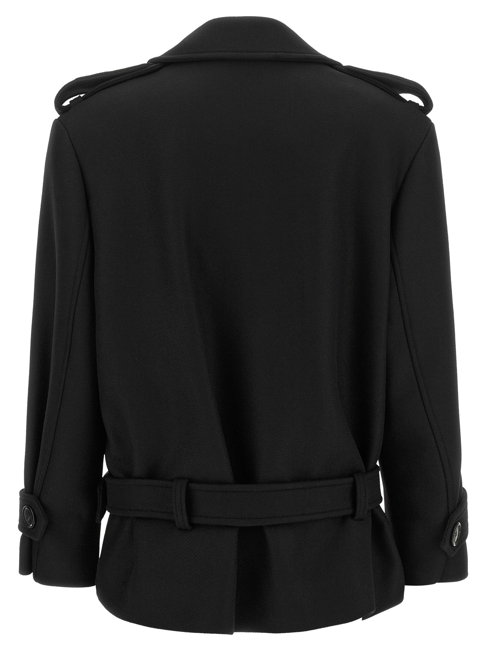 PINKO Schwarzer Wollmantel