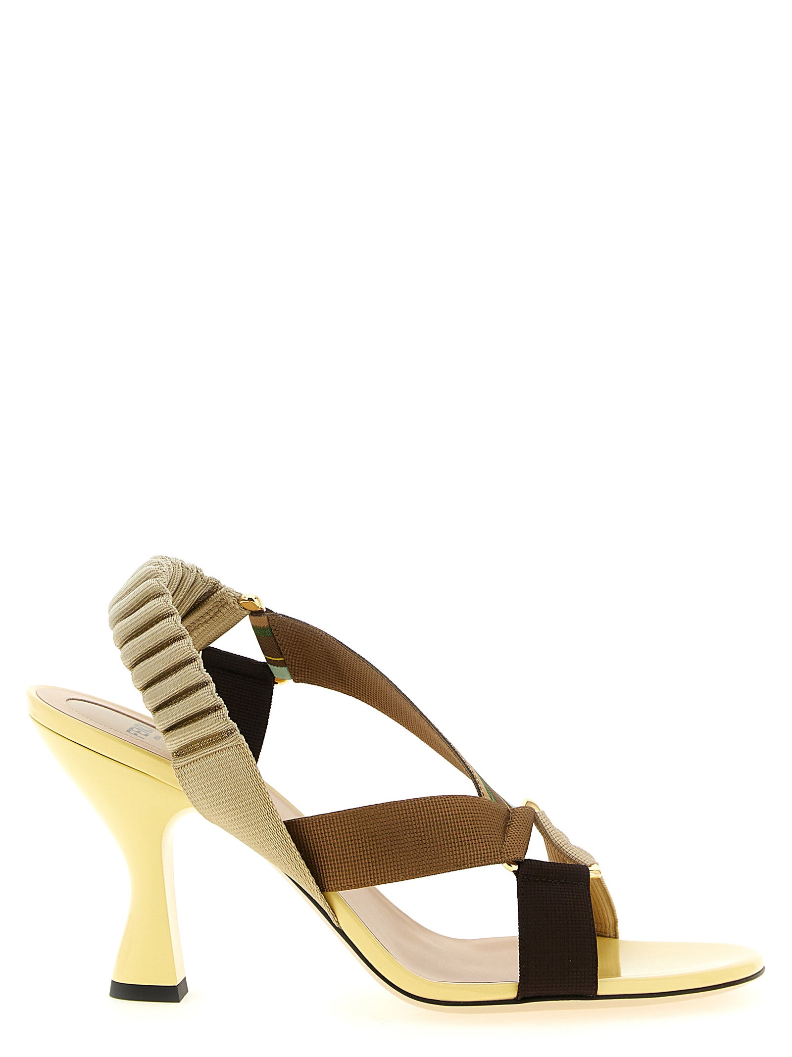 Fendi Midi-Absatzpumps aus mehrfarbiger Viskose