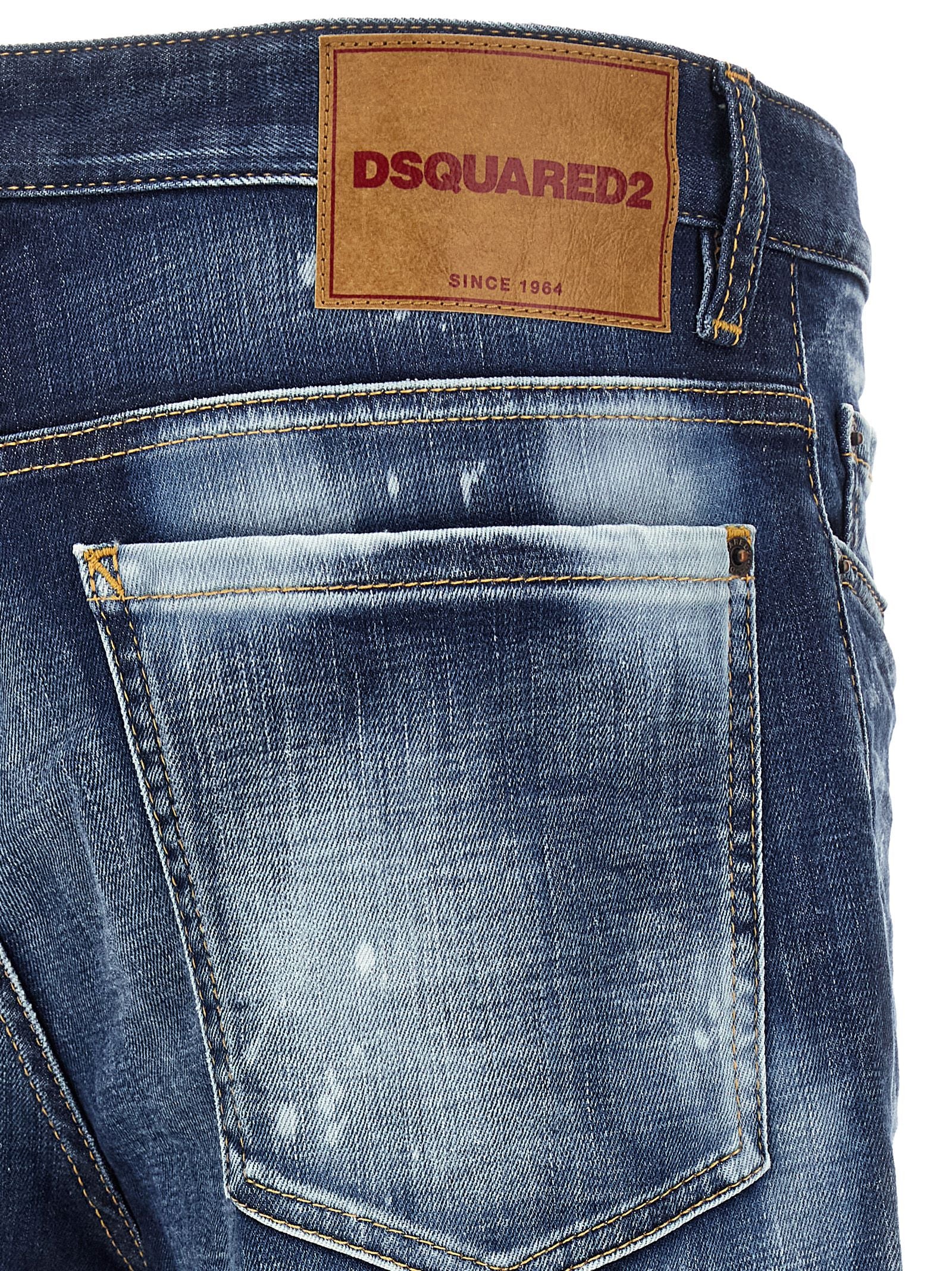 Dsquared² Blaue Baumwoll-Jeans im Slim Fit