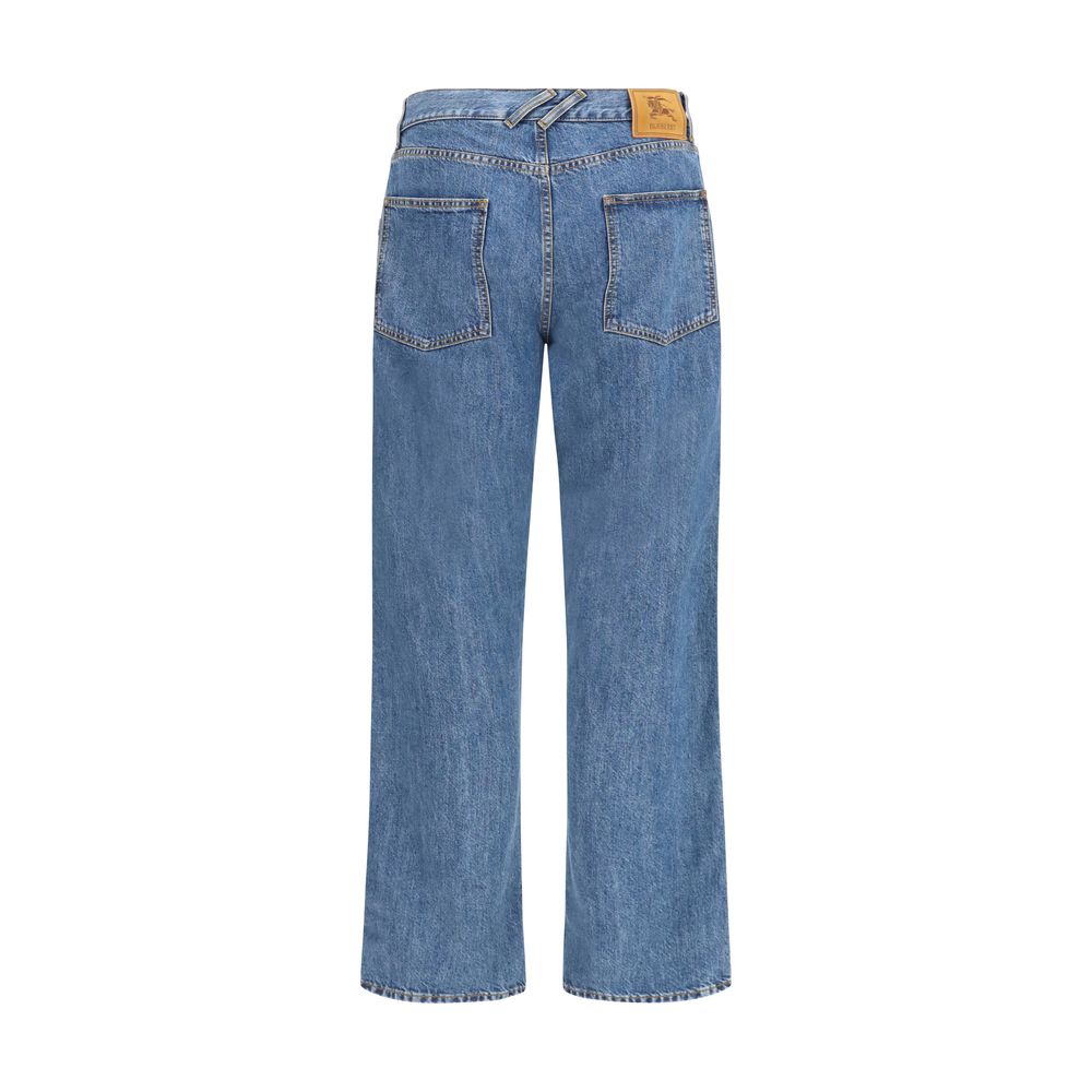 Burberry Blaue Jeans aus Baumwolle im geraden Schnitt