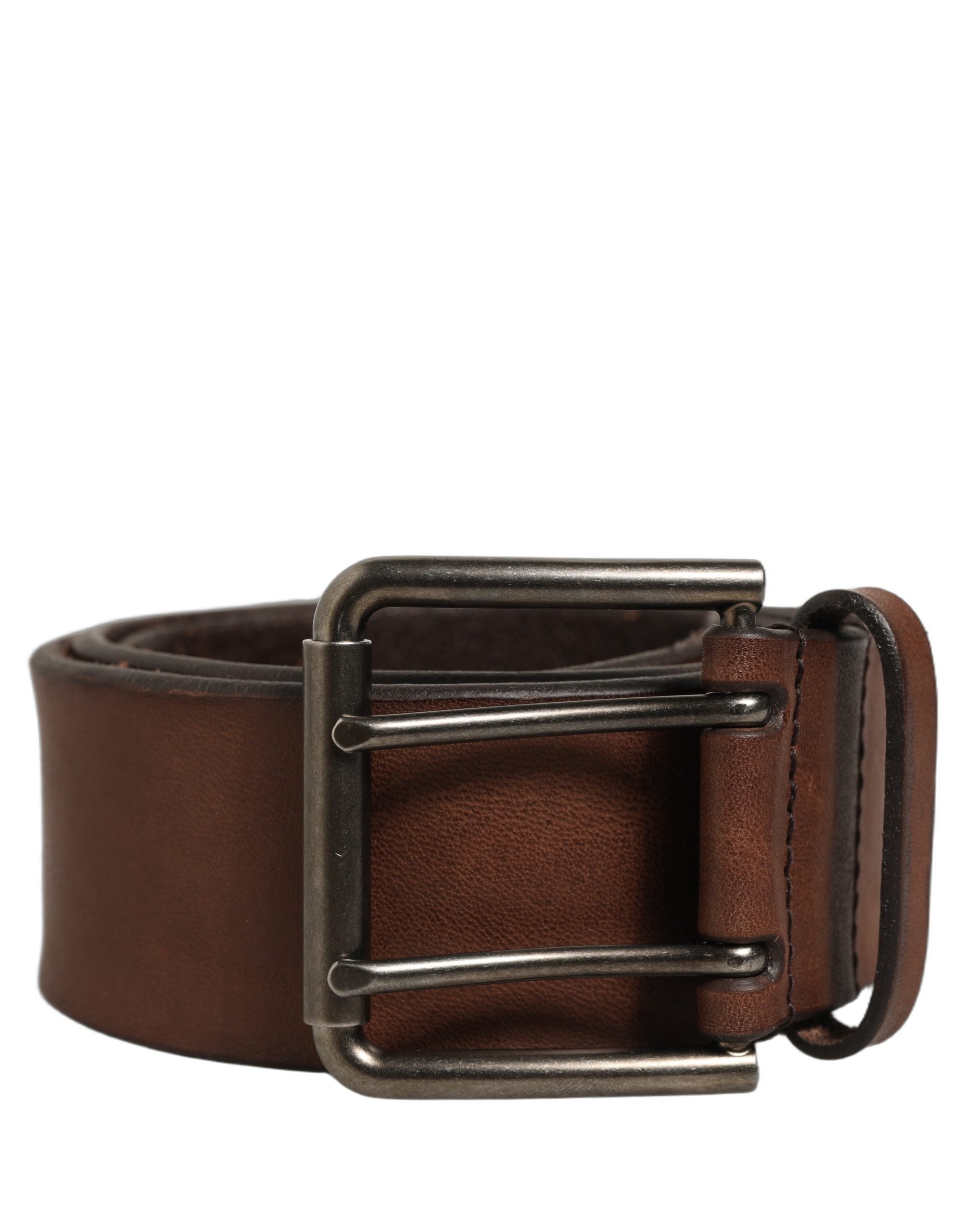 Dolce & Gabbana Gürtel Braun Leder Dornschließe Metall