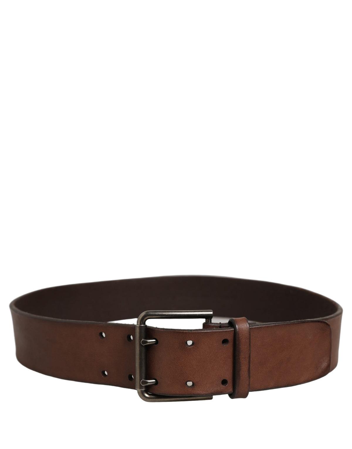 Dolce & Gabbana Gürtel Braun Leder Dornschließe Metall