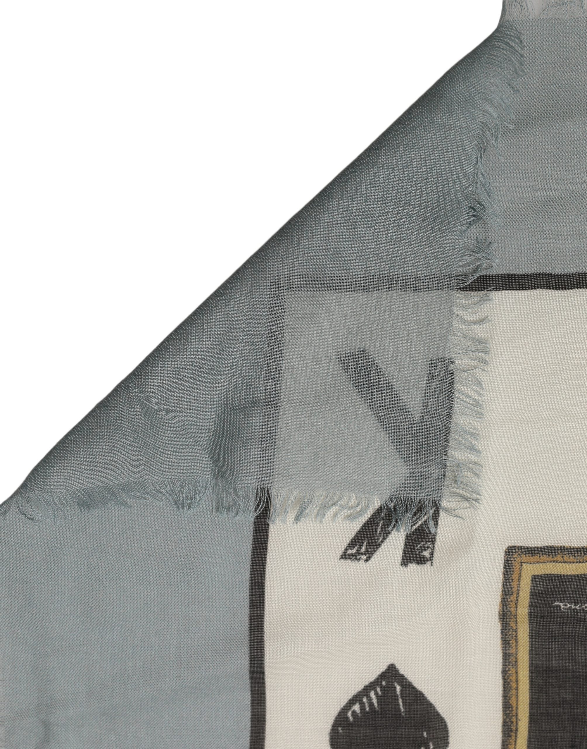 Dolce & Gabbana Herren Foulard Schal "King of Hearts" in Multicolor
