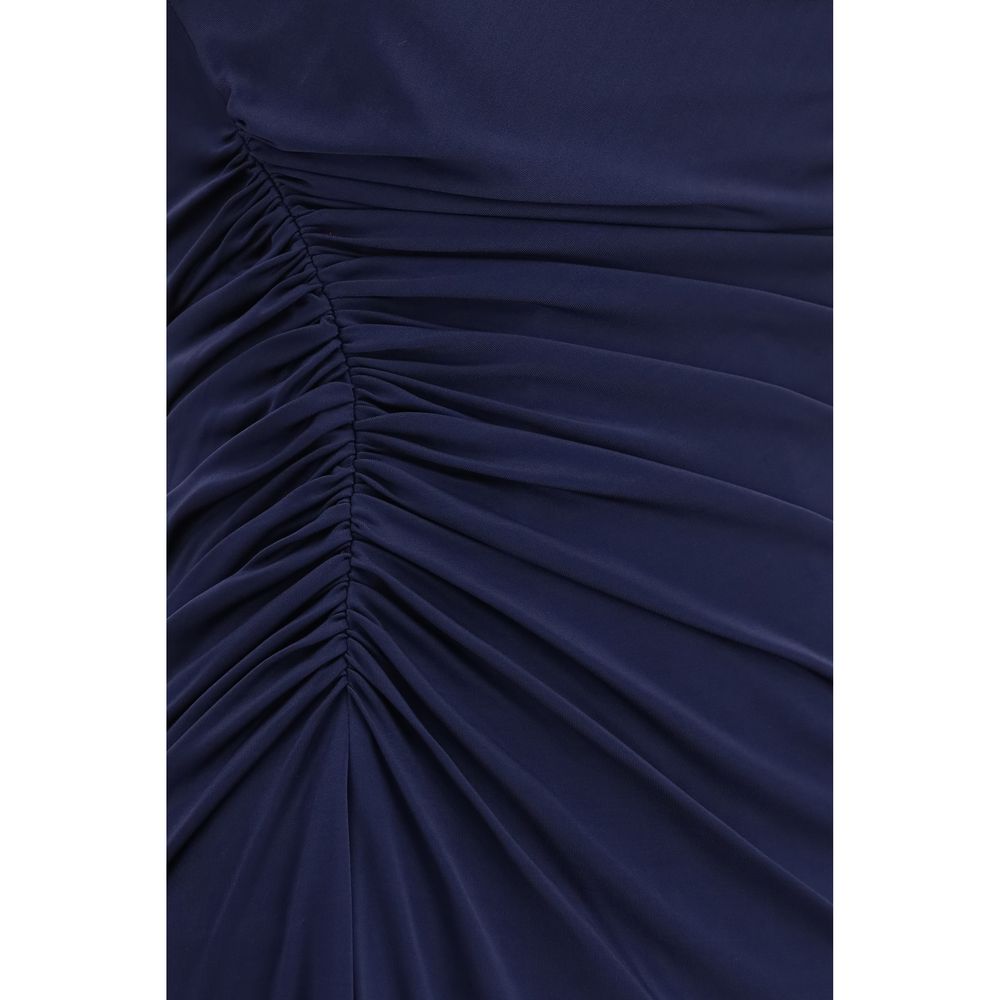 Versace Blaues Viskose-Freizeitkleid
