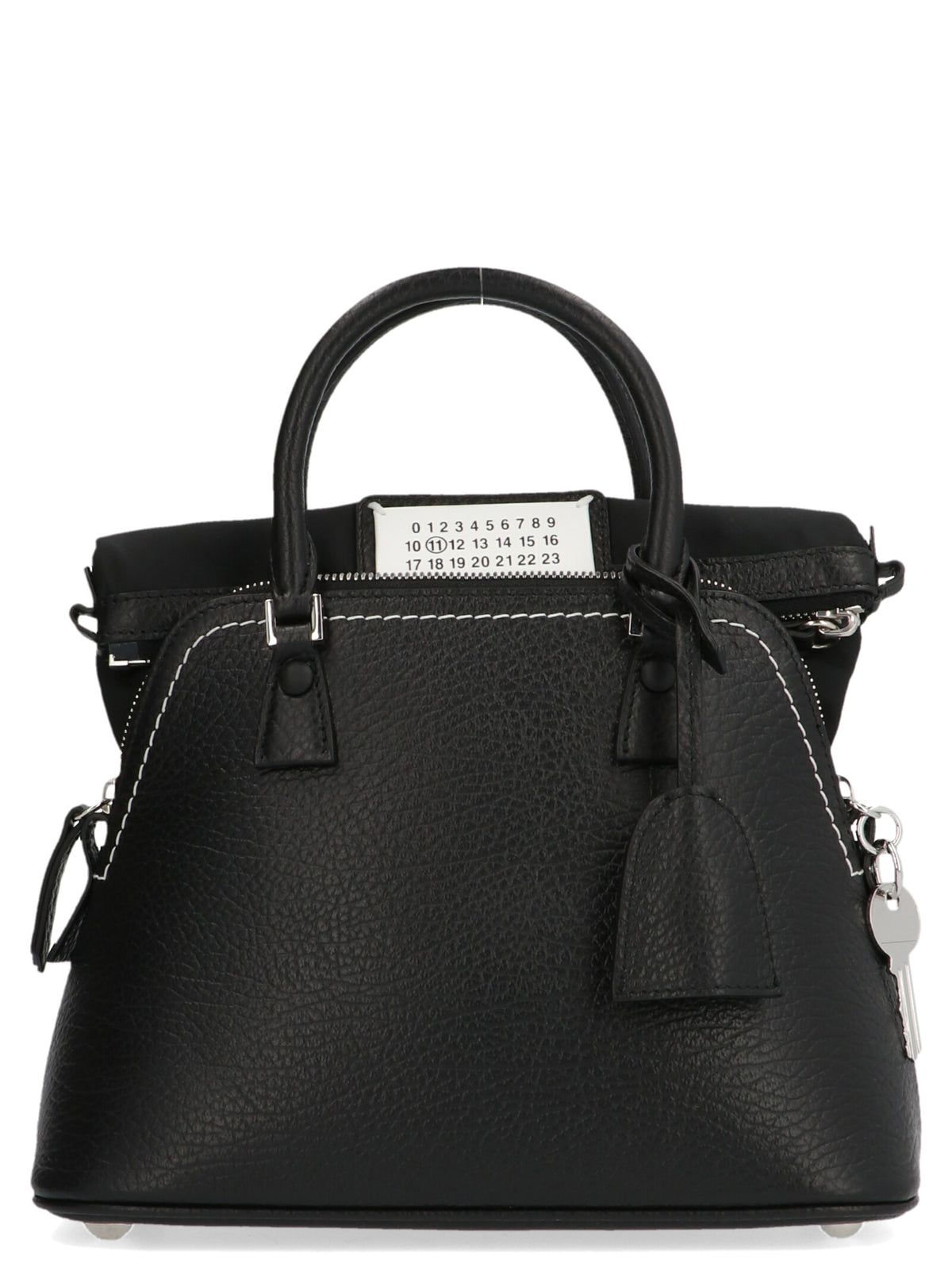 Maison Margiela Schwarze Kalbsleder-Handtasche