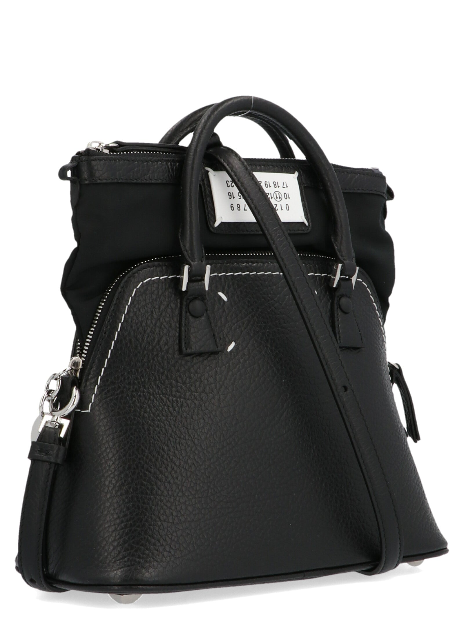 Maison Margiela Schwarze Kalbsleder-Handtasche