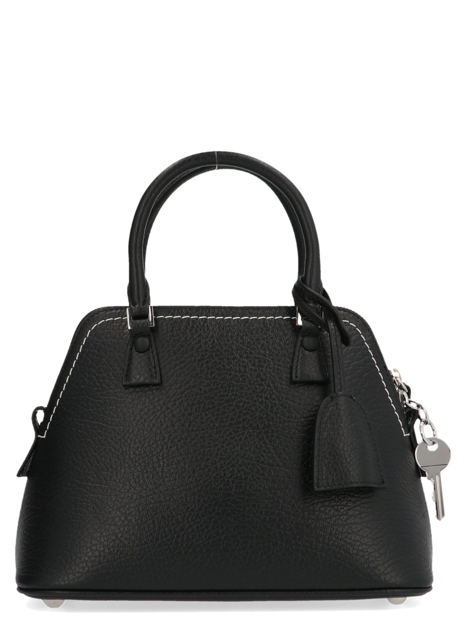 Maison Margiela Schwarze Kalbsleder-Handtasche