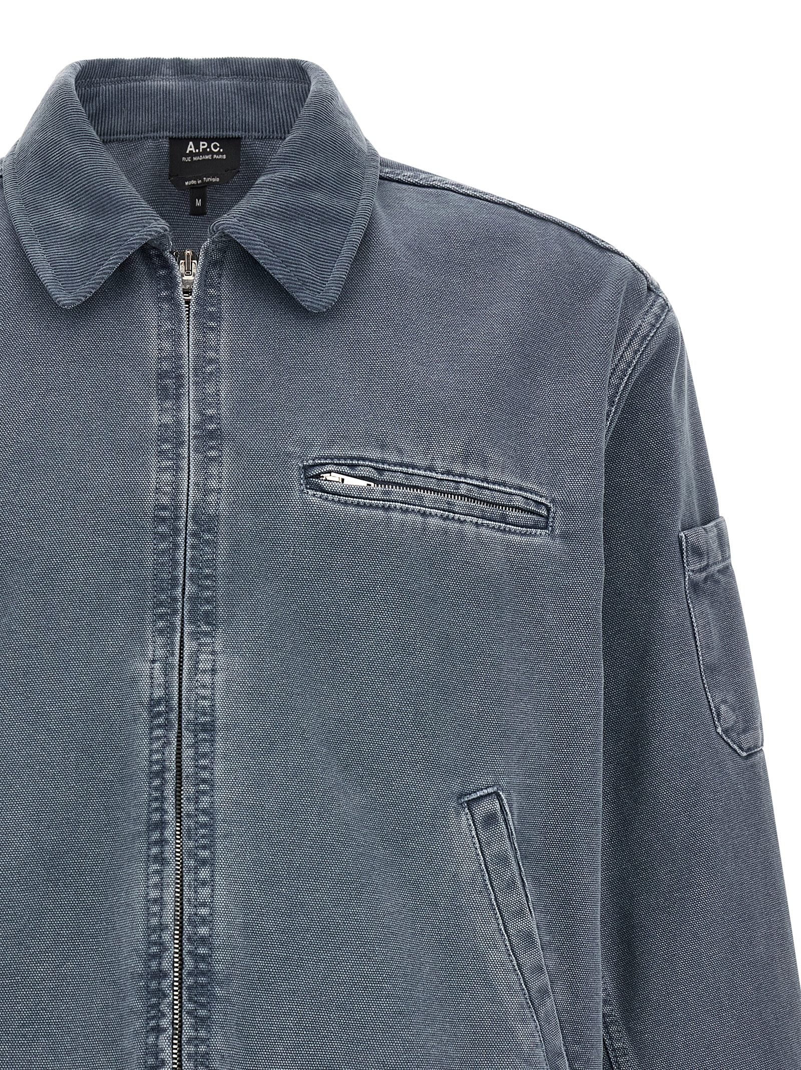 A.P.C. Graue Jeansjacke aus Baumwolle