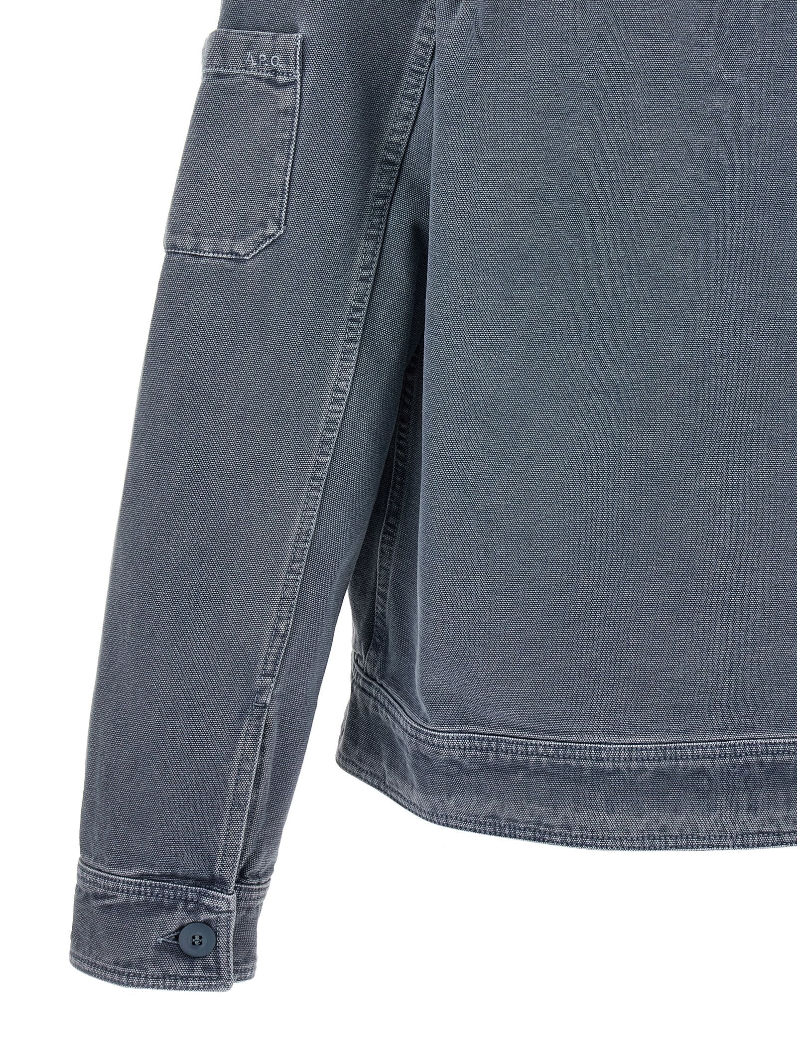 A.P.C. Graue Jeansjacke aus Baumwolle