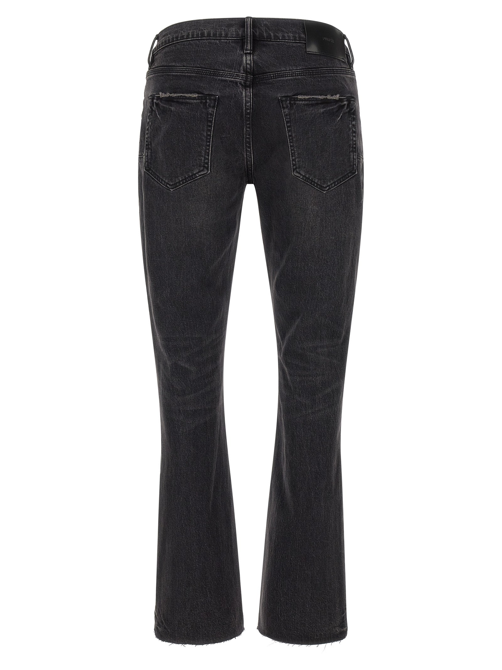 PURPLE Schwarze Baumwoll-Schlagjeans