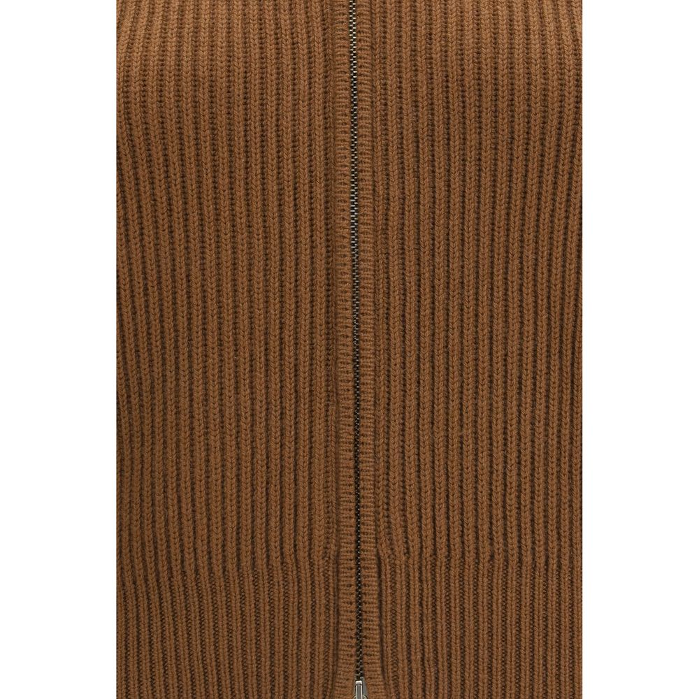 Max Mara Brauner Woll Cardigan Oves Aries