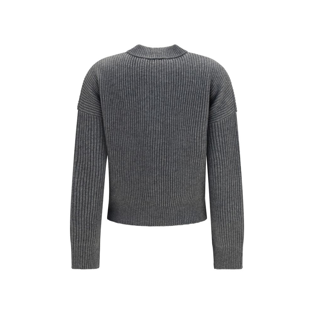 Max Mara Grauer Woll Cardigan Ovis Aries