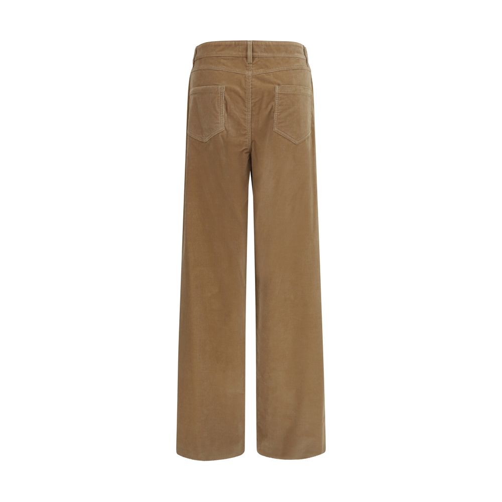 Max Mara Braune Baumwollhose für die Freizeit