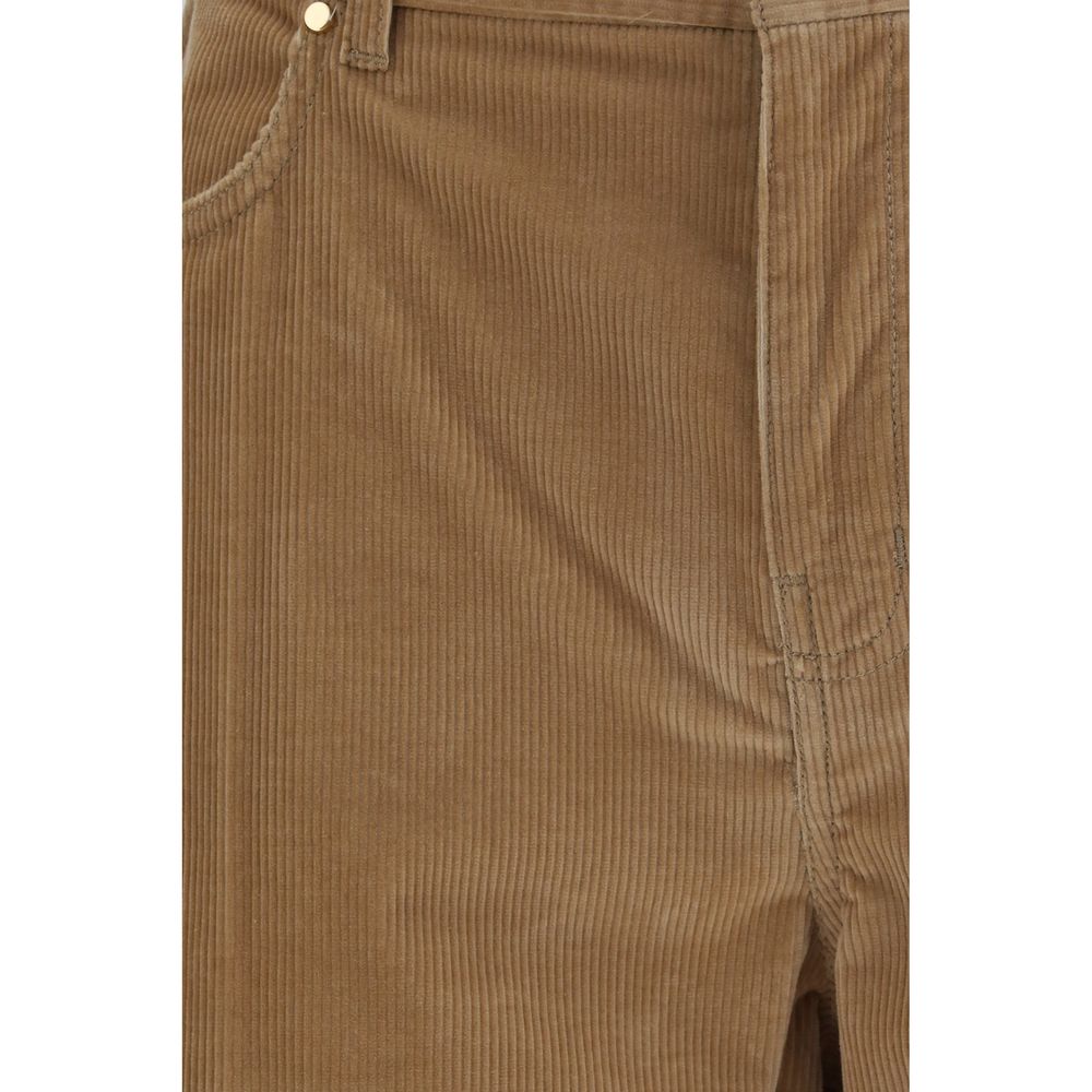 Max Mara Braune Baumwollhose für die Freizeit