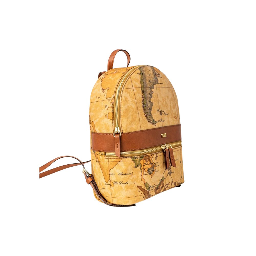 Alviero Martini Prima Classe Beiger Lederrucksack