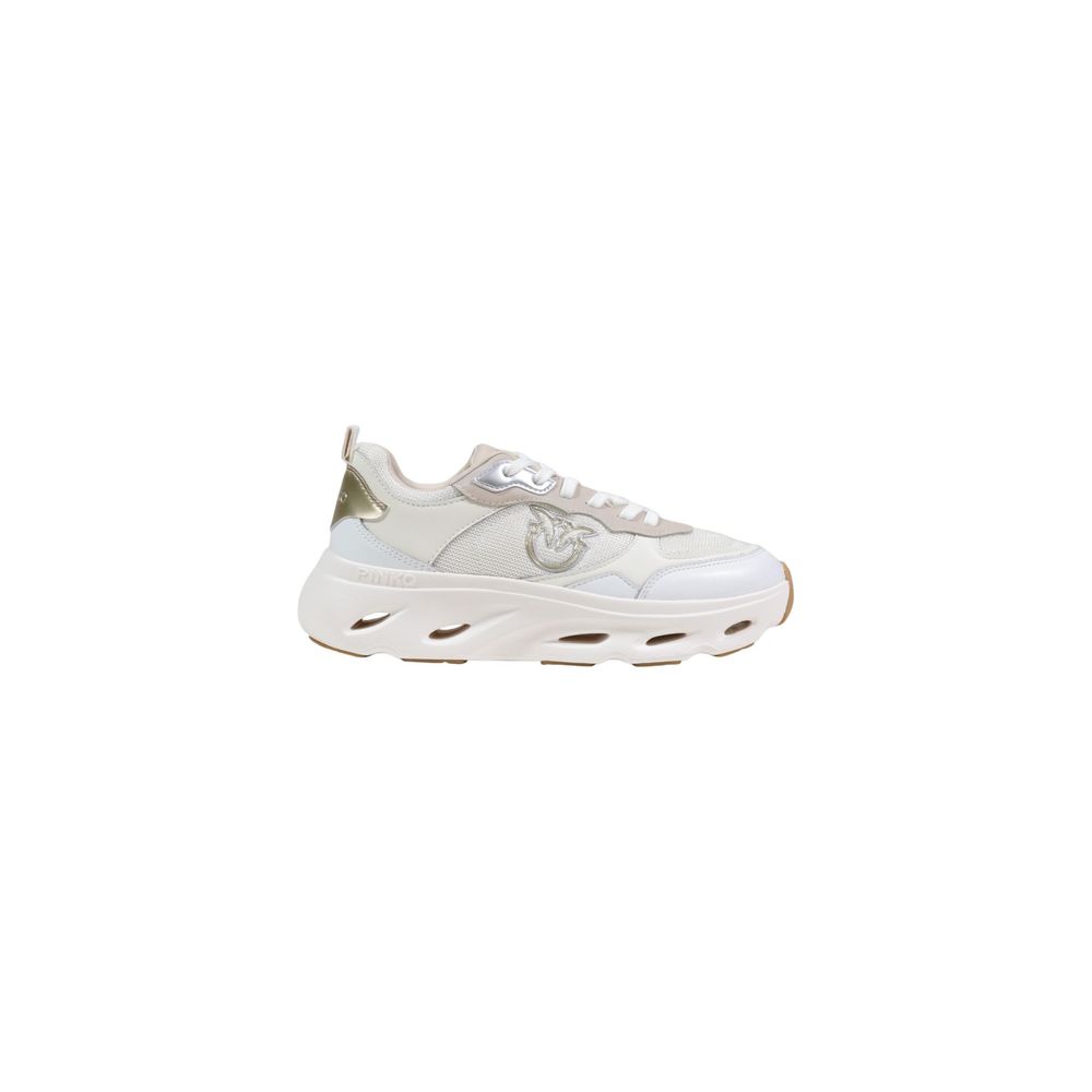 PINKO Weiße Leder Chunky Sneaker